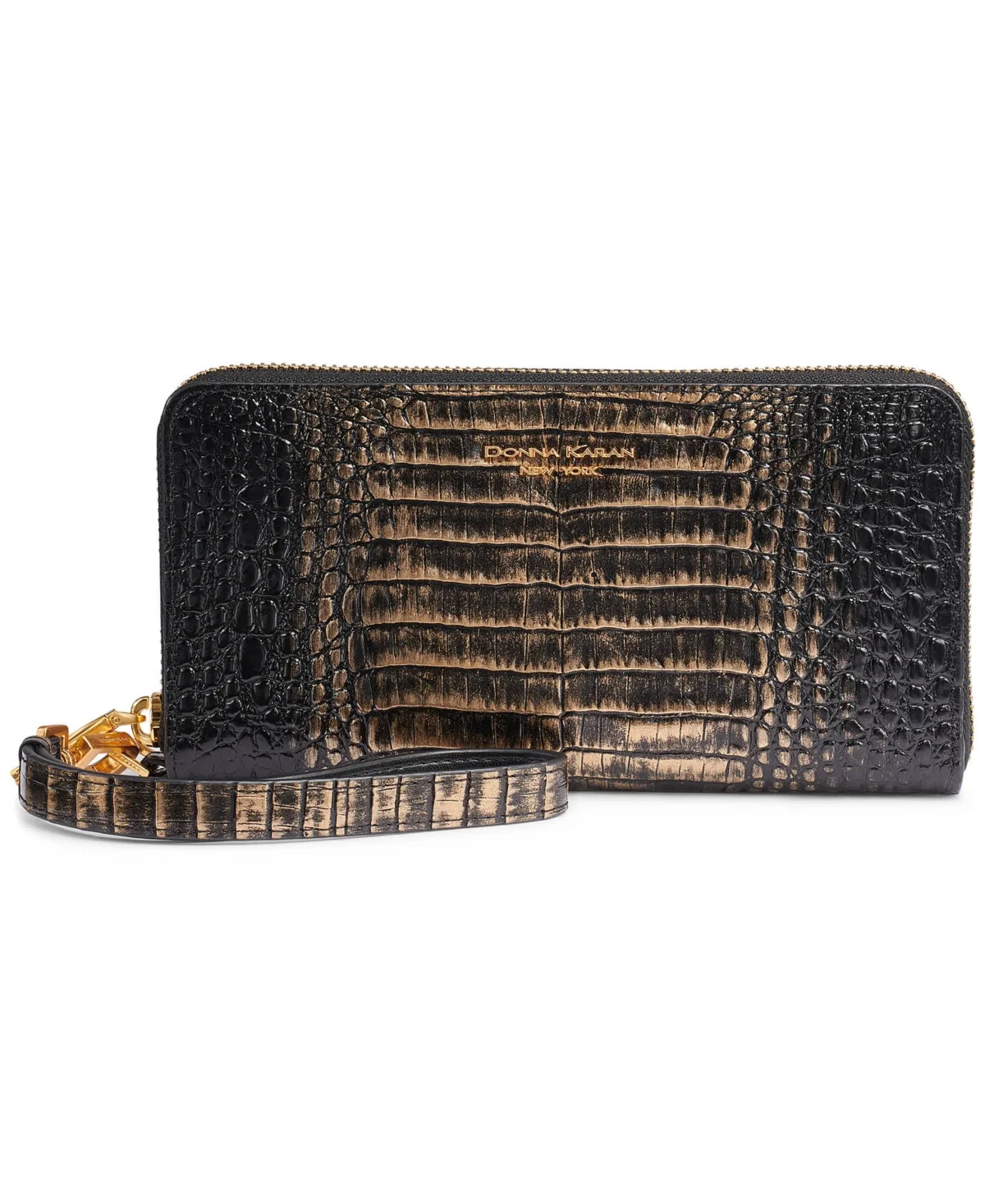 Zip Around Continental Leather Wallet by Donna Karan New York