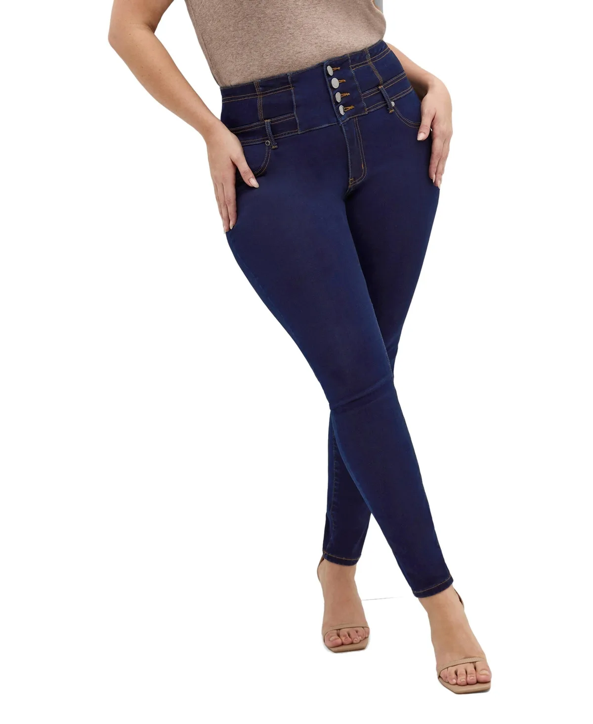 Harley Fit Corset Skinny Leg Regular Jean by City Chic