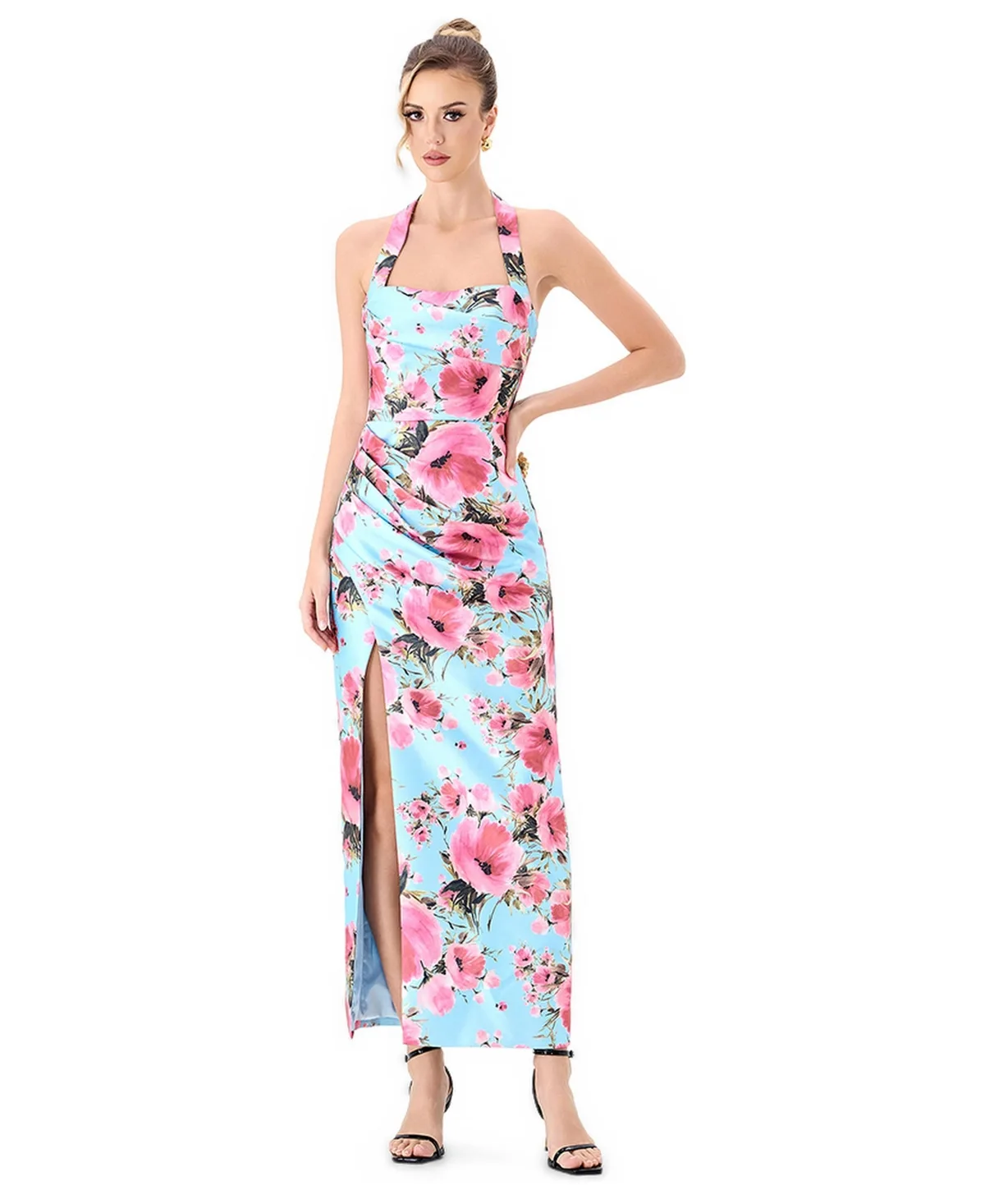 Dillian Halter Floral-Print Midi Dress by Bariano