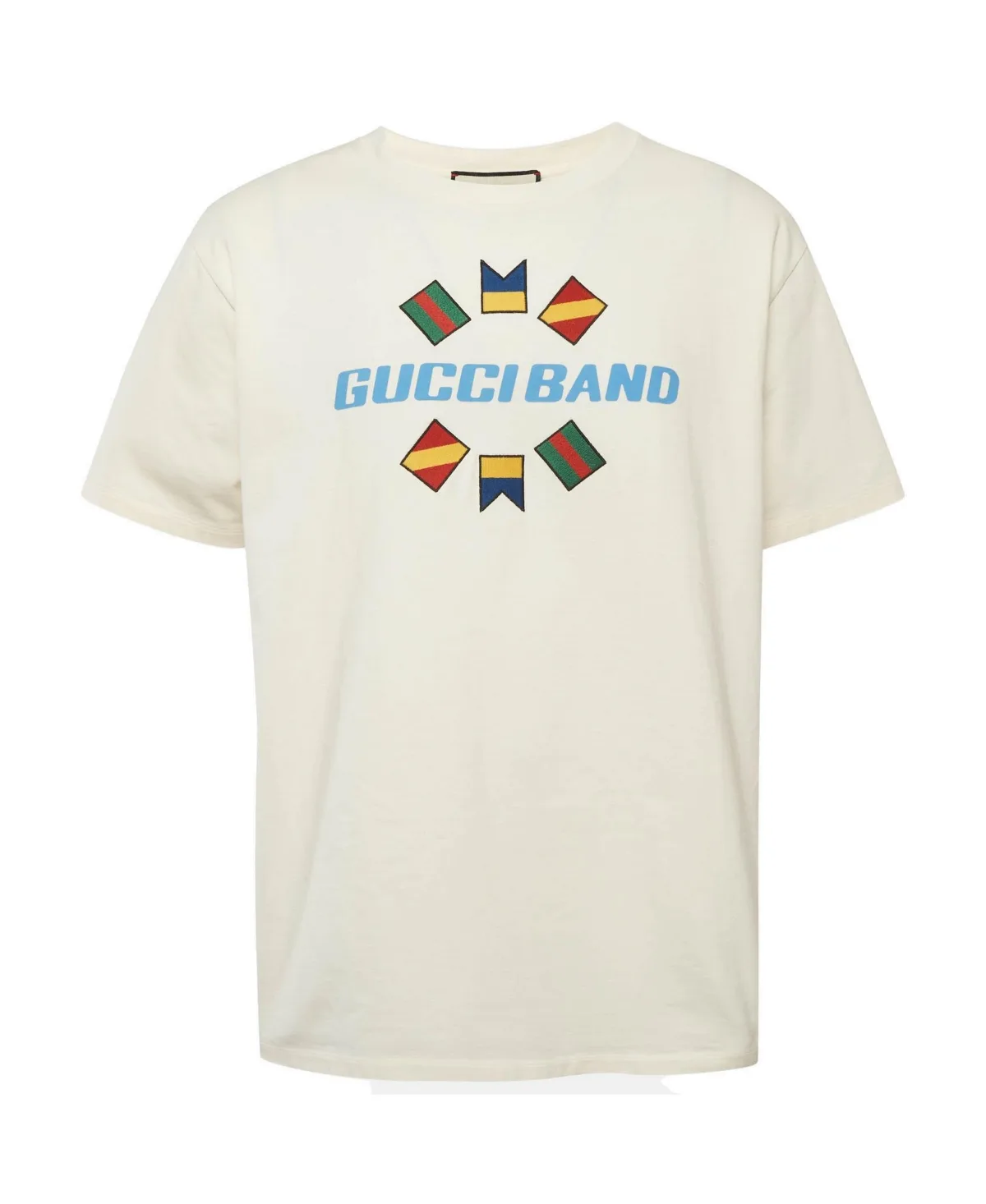Band Print Cotton T-Shirt by Gucci
