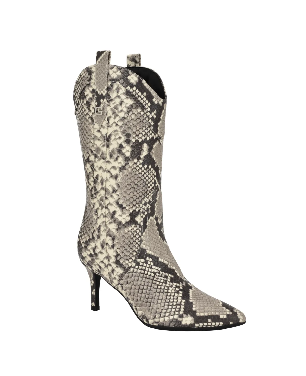 Wurlie Western Stiletto Heeled Slip-On Booties by GUESS