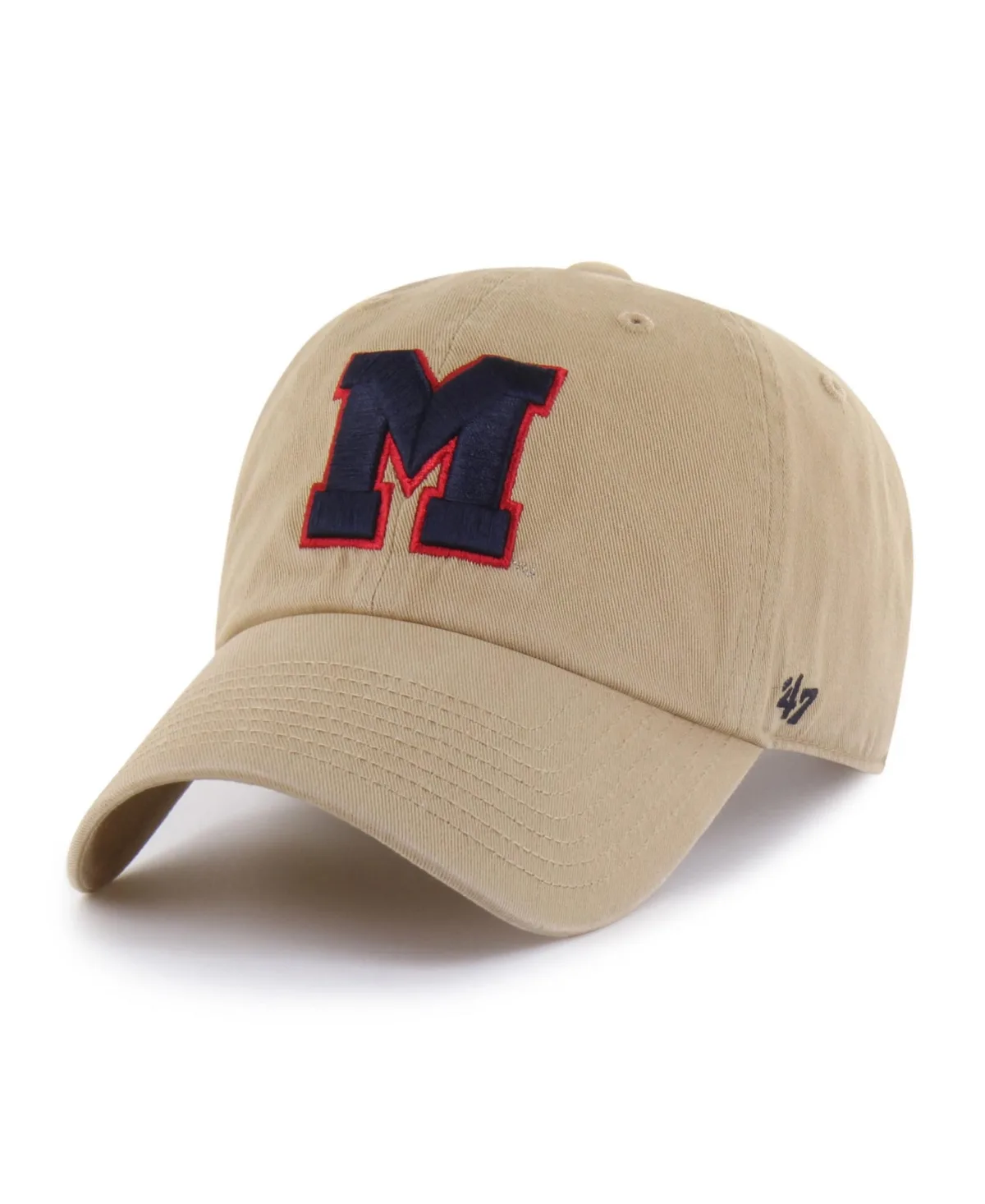 Ole Miss Rebels Clean Up Adjustable Baseball Cap by 47 Brand