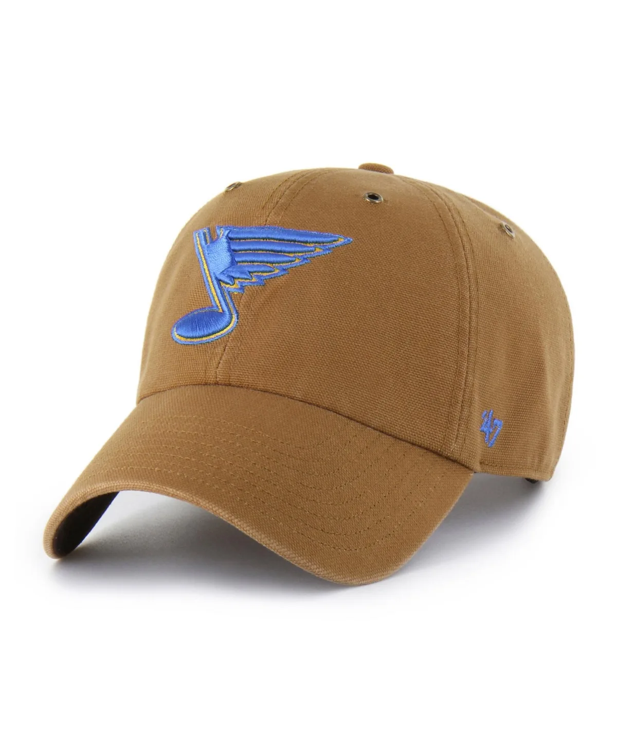 Carhartt x 47 St. Louis Blues Adjustable Clean Up Canvas Baseball Cap by Carhartt