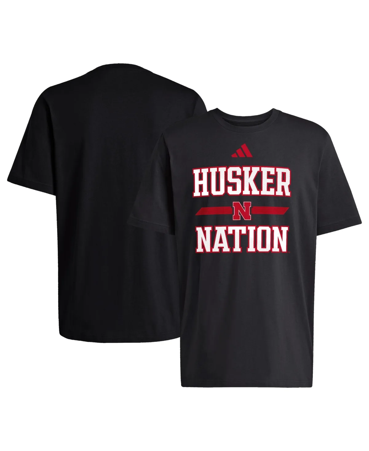 Nebraska Huskers Our Red Burns Brighter Screen-Print Graphics Regular-Fit T-Shirt by adidas