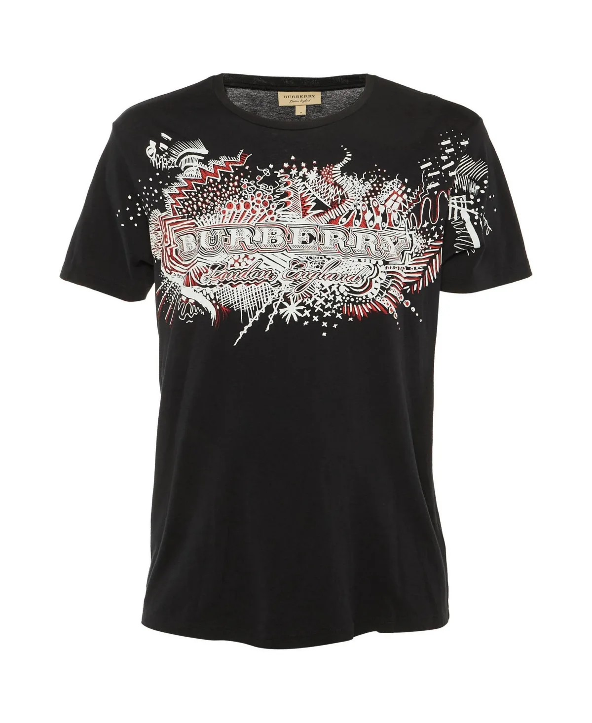 Pre-Owned Burberry Graffiti Logo Graphic Cotton T-Shirt by Burberry