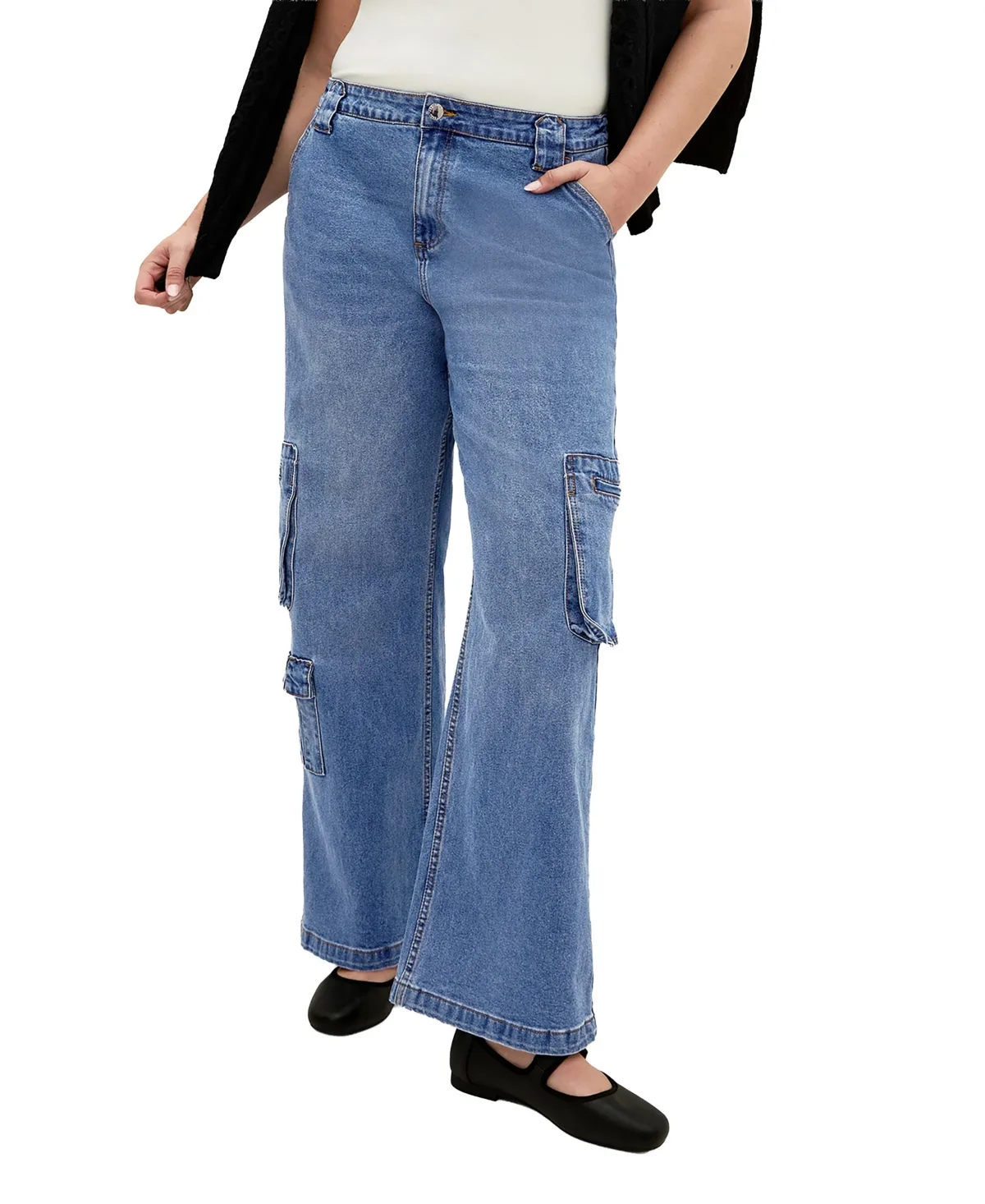 Harley Fit Miley Cargo Regular Jean by City Chic