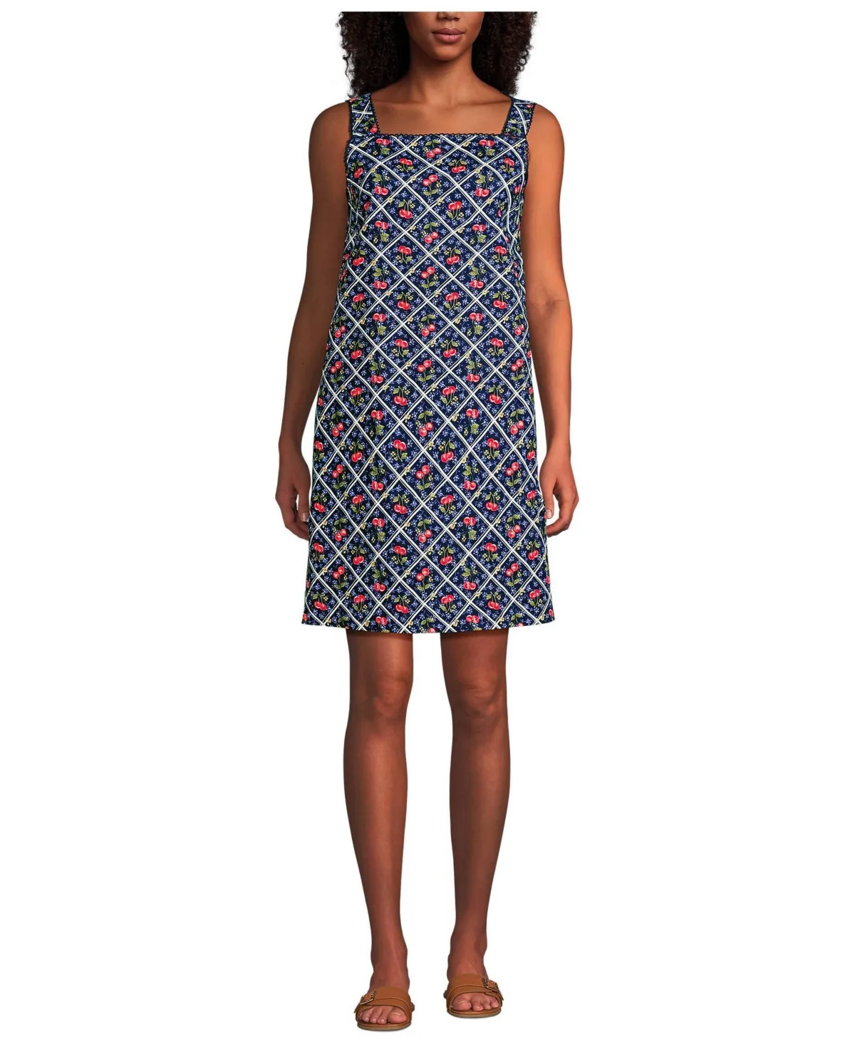 Linen Shift Above the Knee Dress by Lands' End
