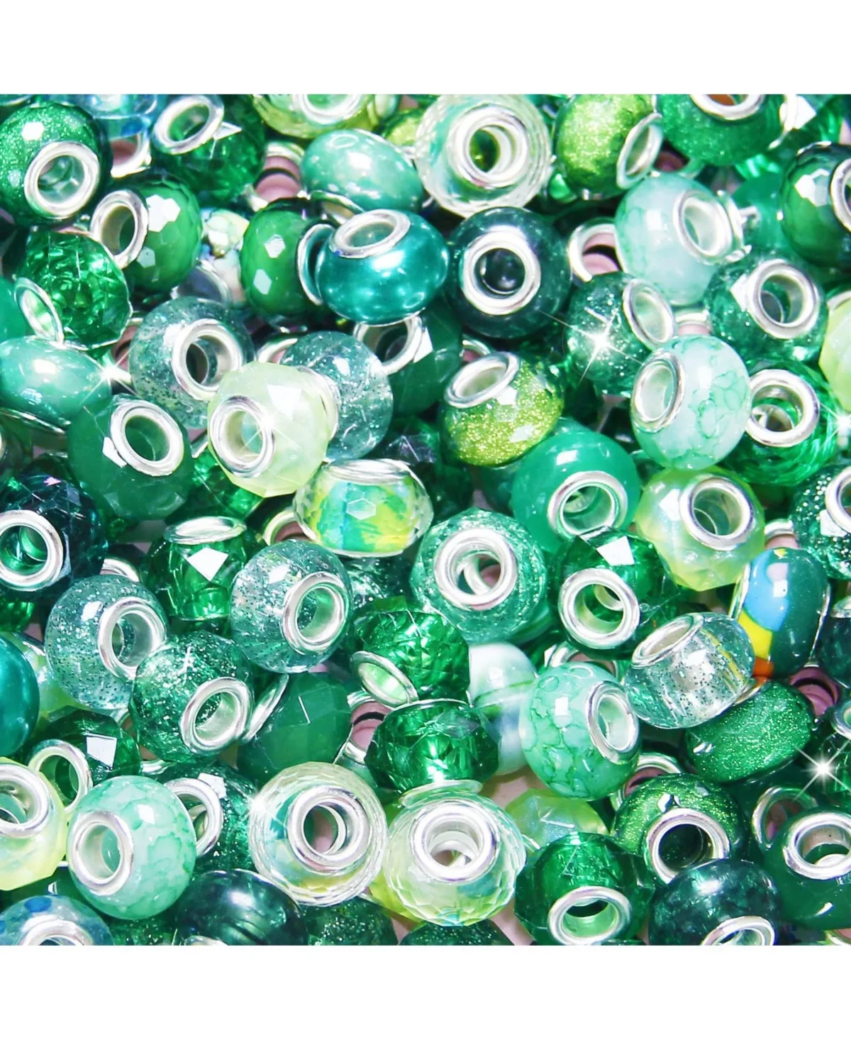 Large Hole Resin Craft Beads for Diy Jewelry Garden Decor Pen Charm Making by Aeelike