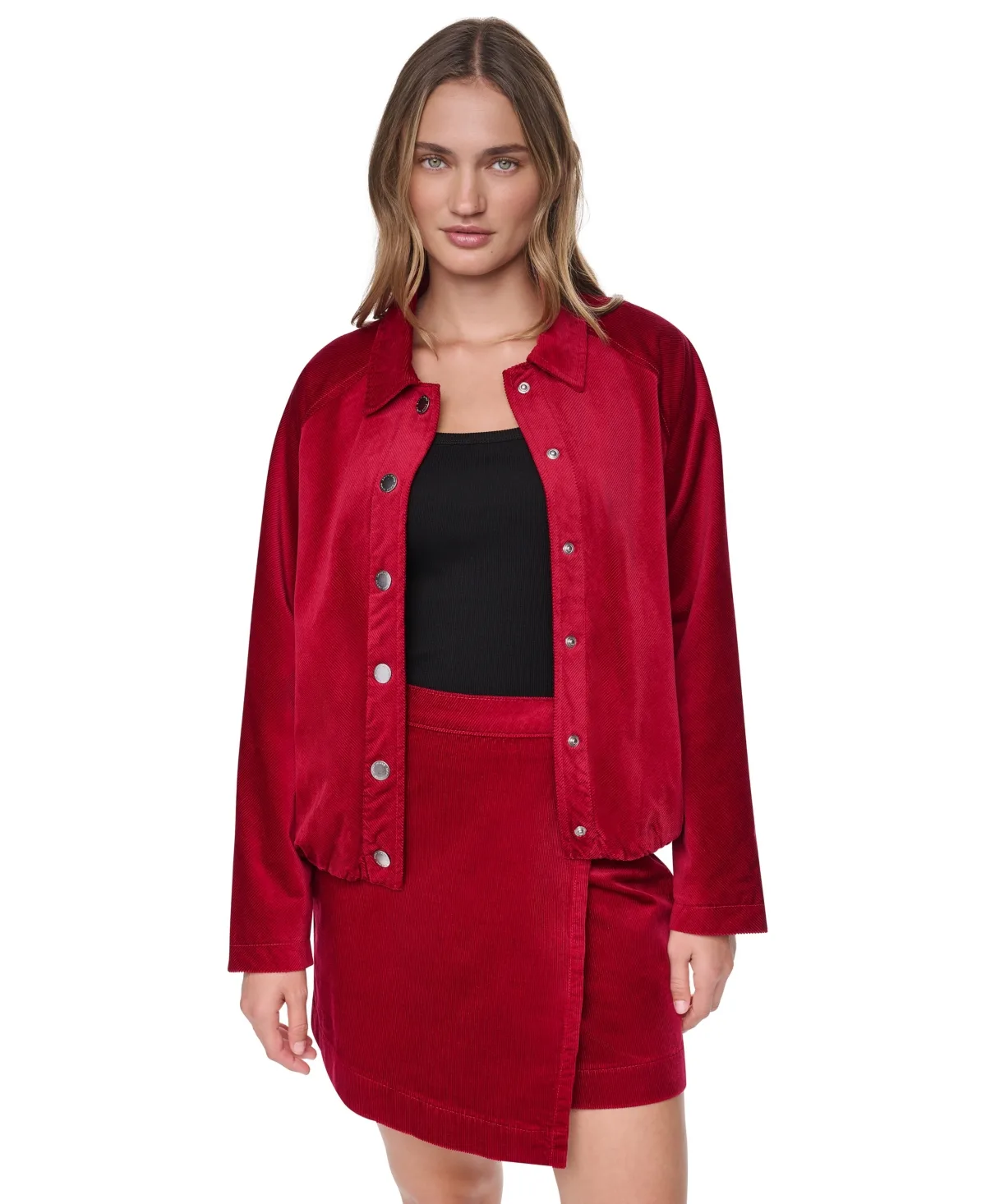 Raglan-Sleeve Puffer Cropped Jacket by DKNY
