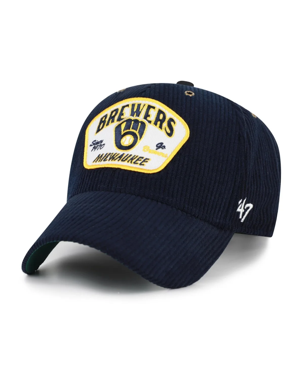 Milwaukee Brewers Corduroy Structured Accordia Baseball Cap by 47 Brand