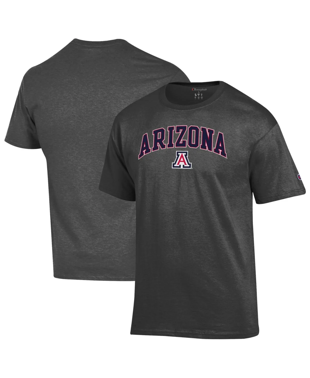 Red Arizona Wildcats Arch Over Logo T-Shirt by Champion