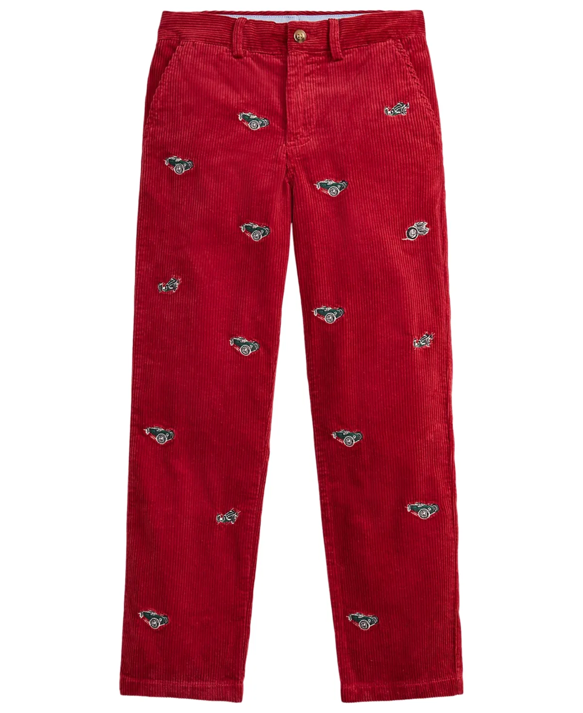 Bedford Corduroy Straight-Leg Embroidered Pants by Polo Ralph Lauren