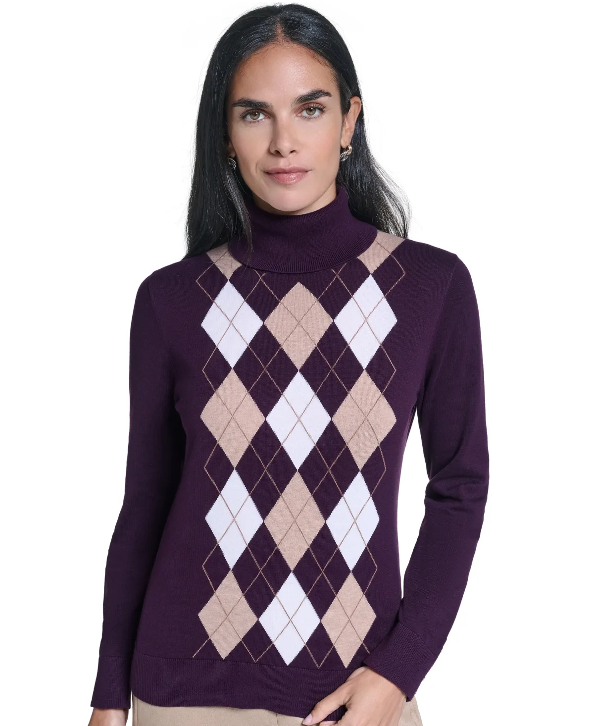 Argyle Turtleneck Sweater by Nautica