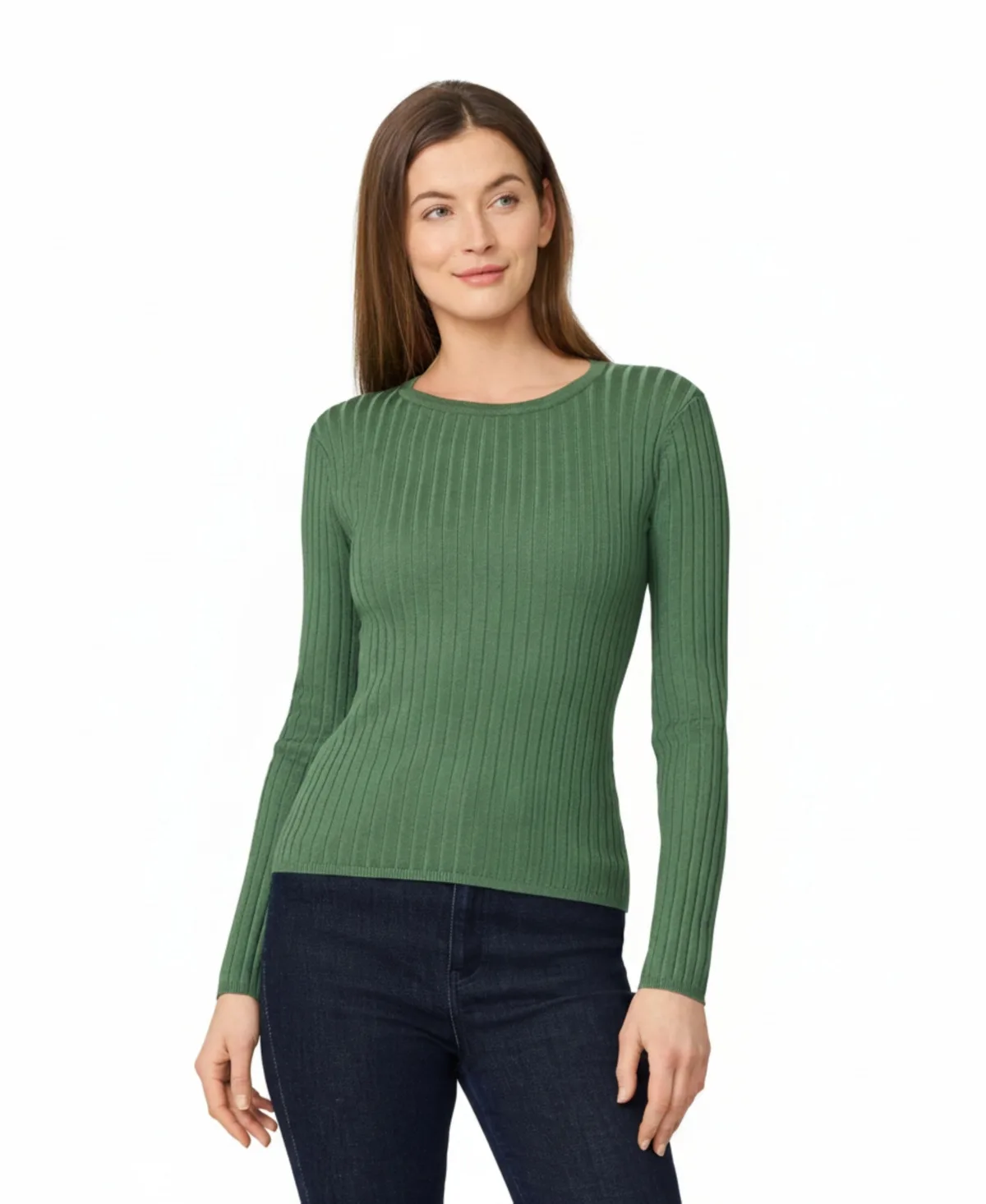 Melissa Crewneck Ribbed-Knit Sweater by PAIGE