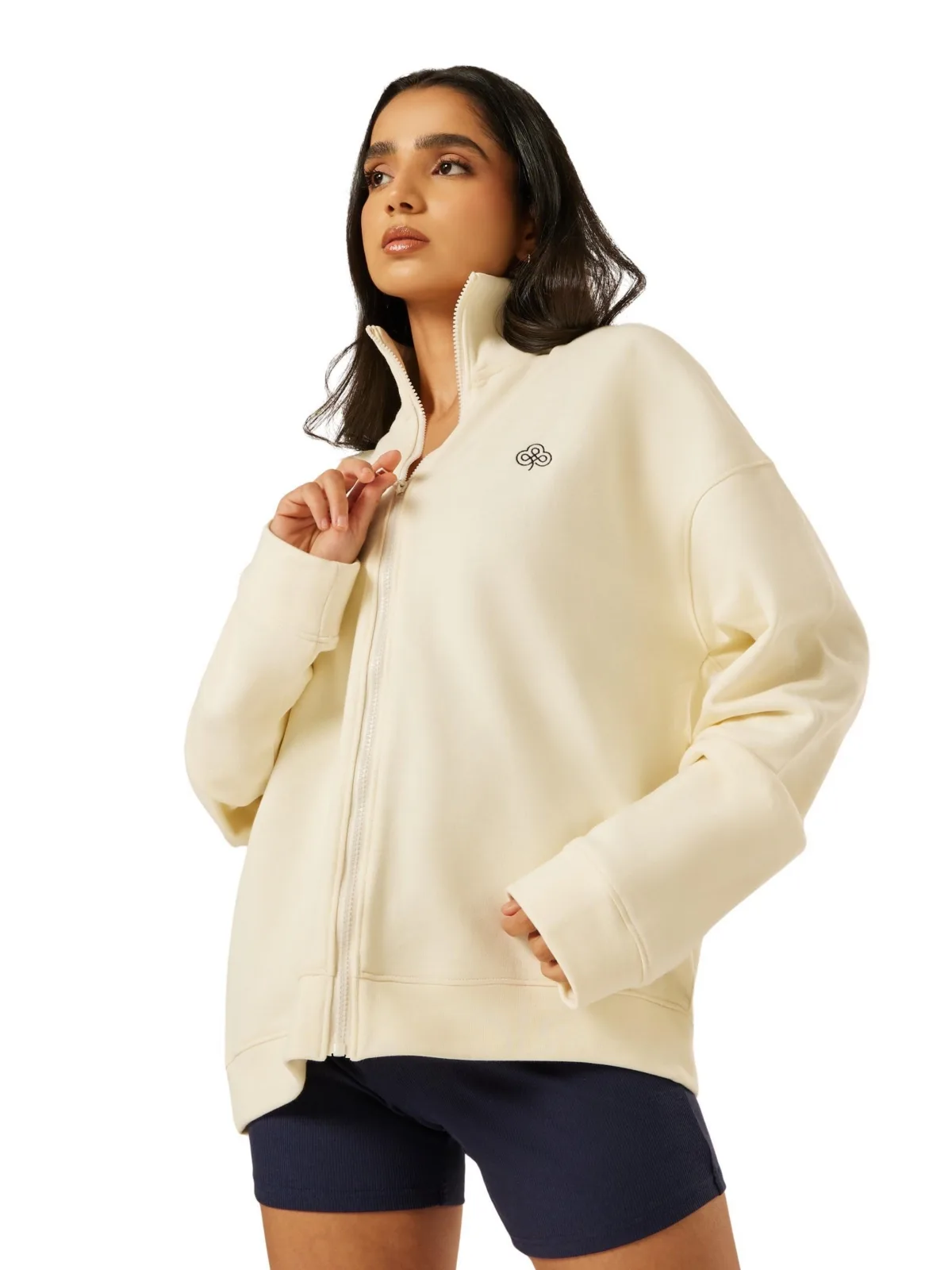 Varsity Athletica Full-Zip Mock Neck Sweatshirt by Be Athletica