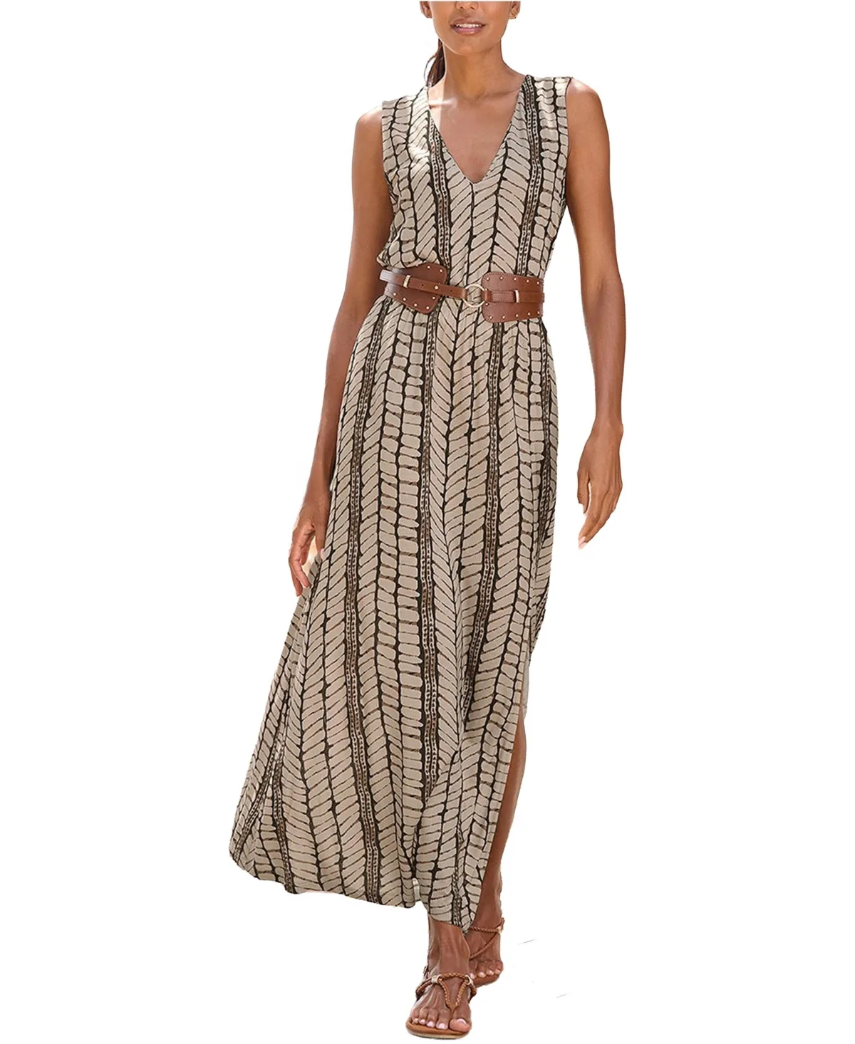V-Neck Sleeveless Maxi Dress by Lascana