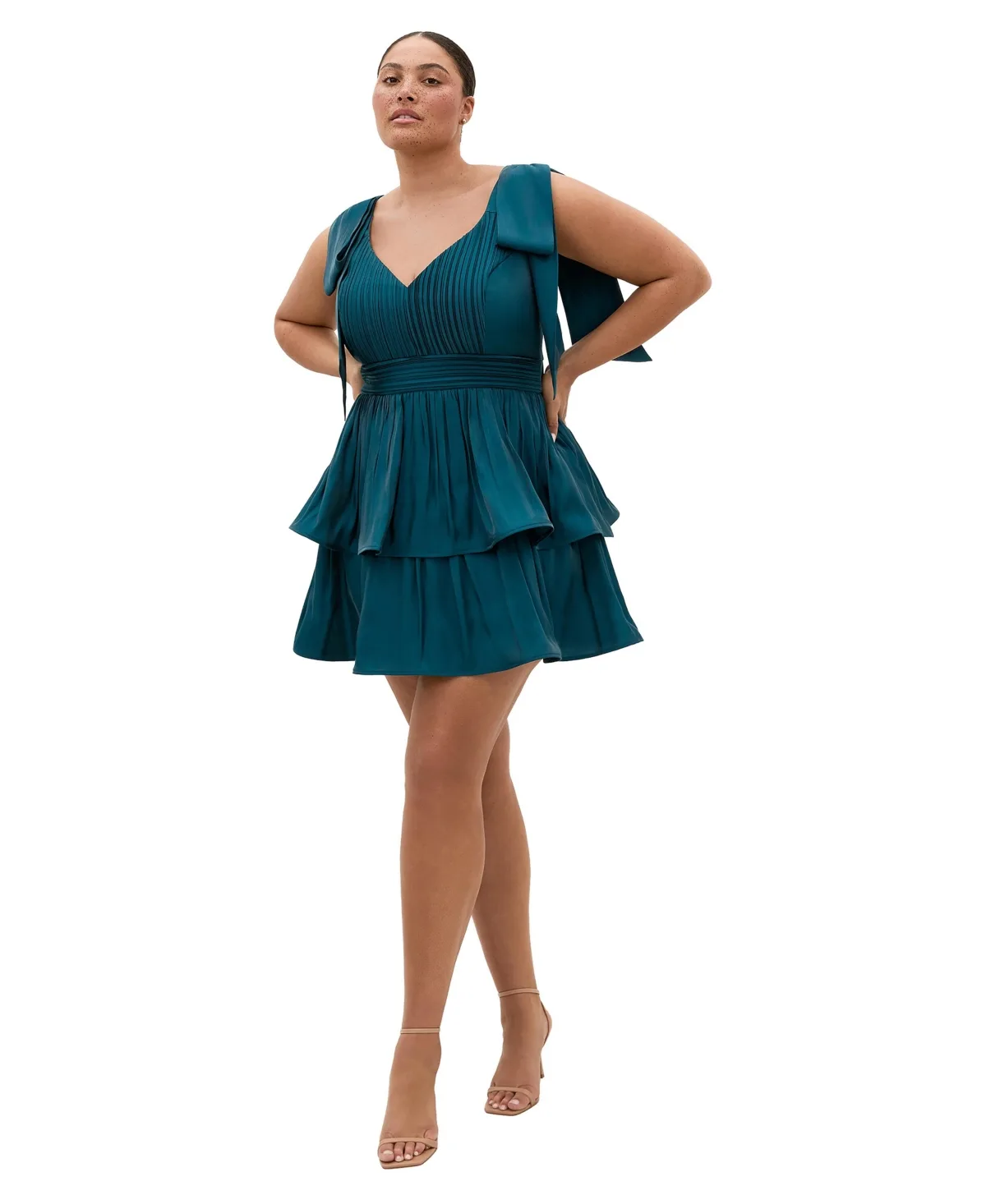 Betty Bow Mini Dress by City Chic