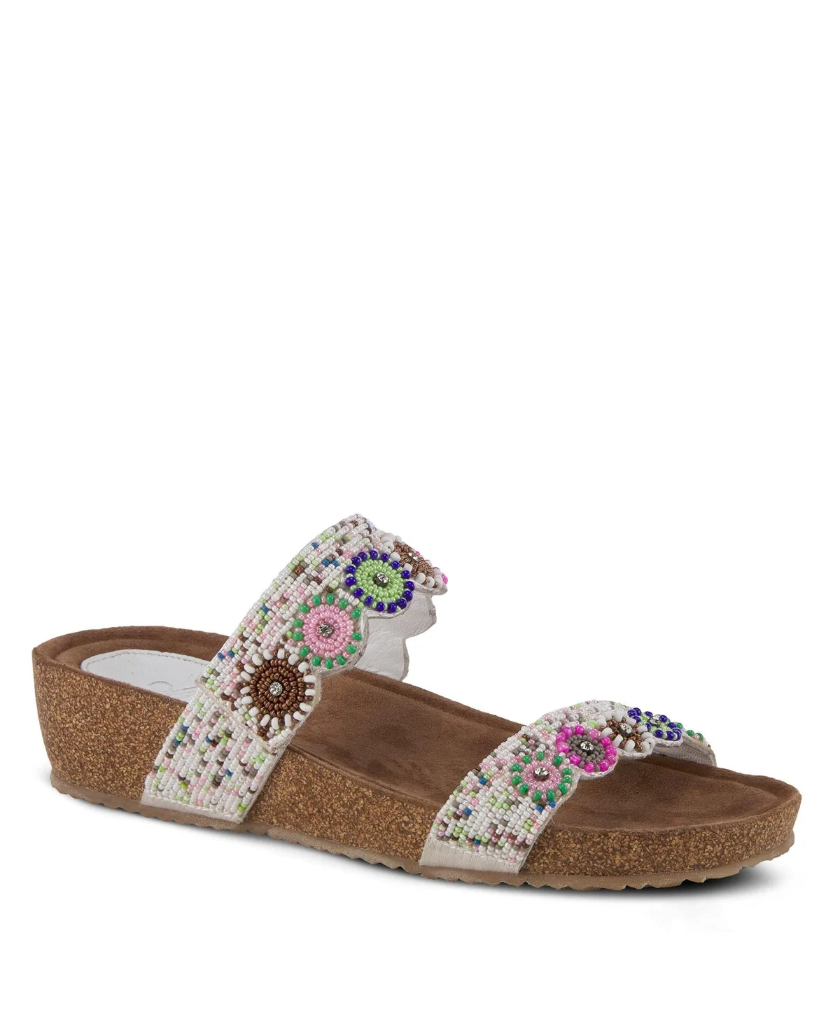 Slide Wedge with Natural Cork Sole by Azura