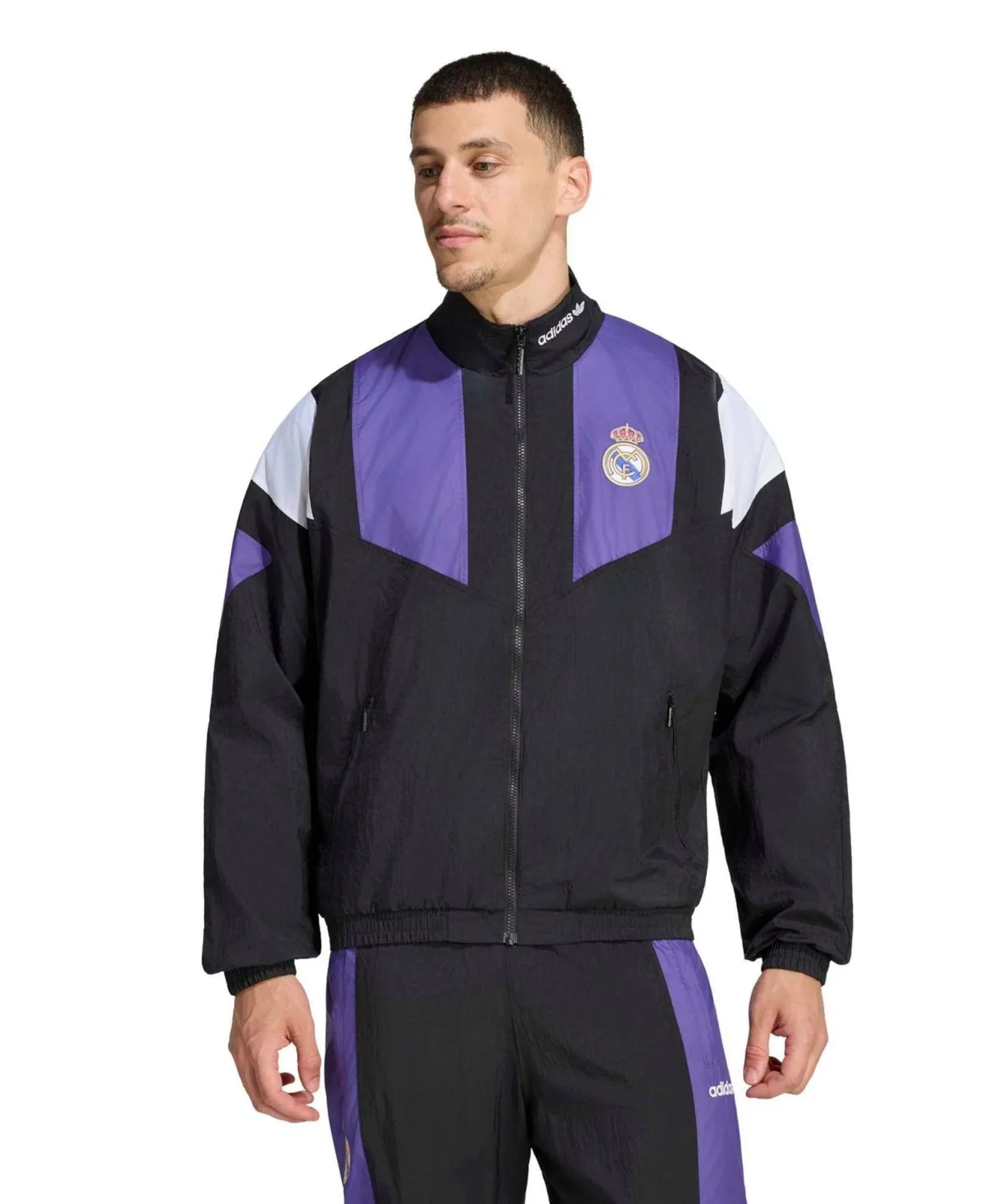 Real Madrid Eqt Full-Zip Mock Neck Track Jacket by adidas