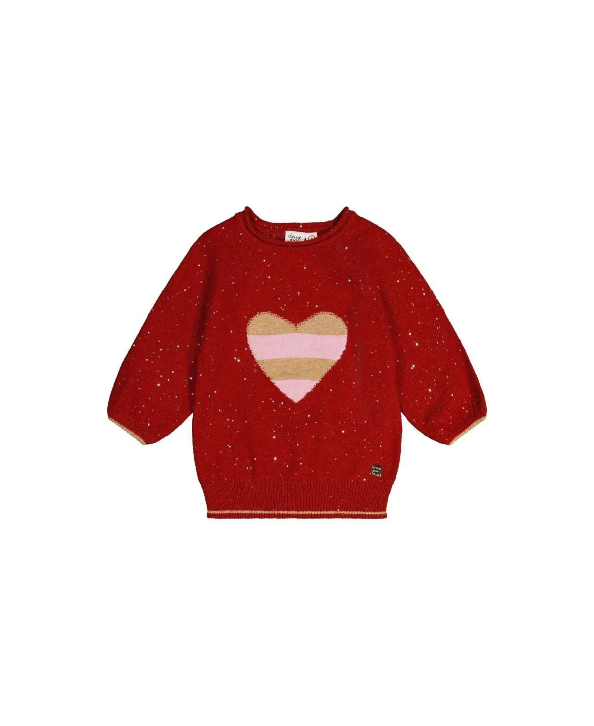 Sleeve Knitted Sweater by Deux Par Deux