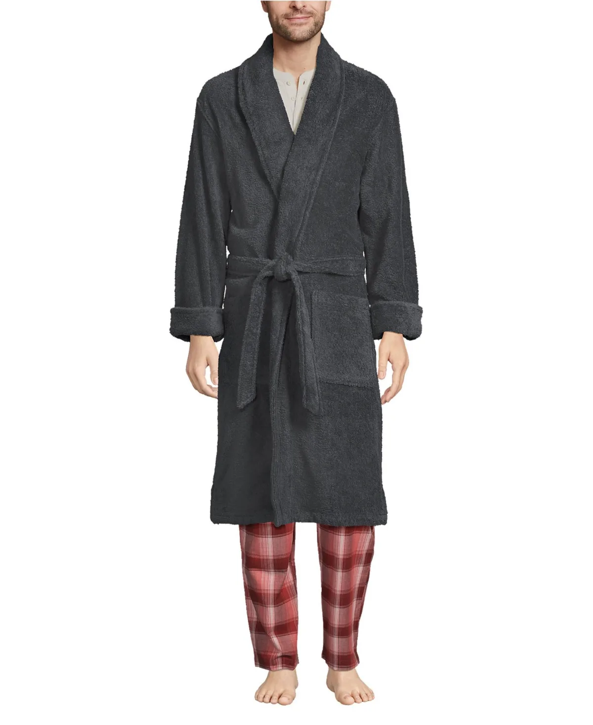 Calf Length Turkish Terry Robe by Lands' End