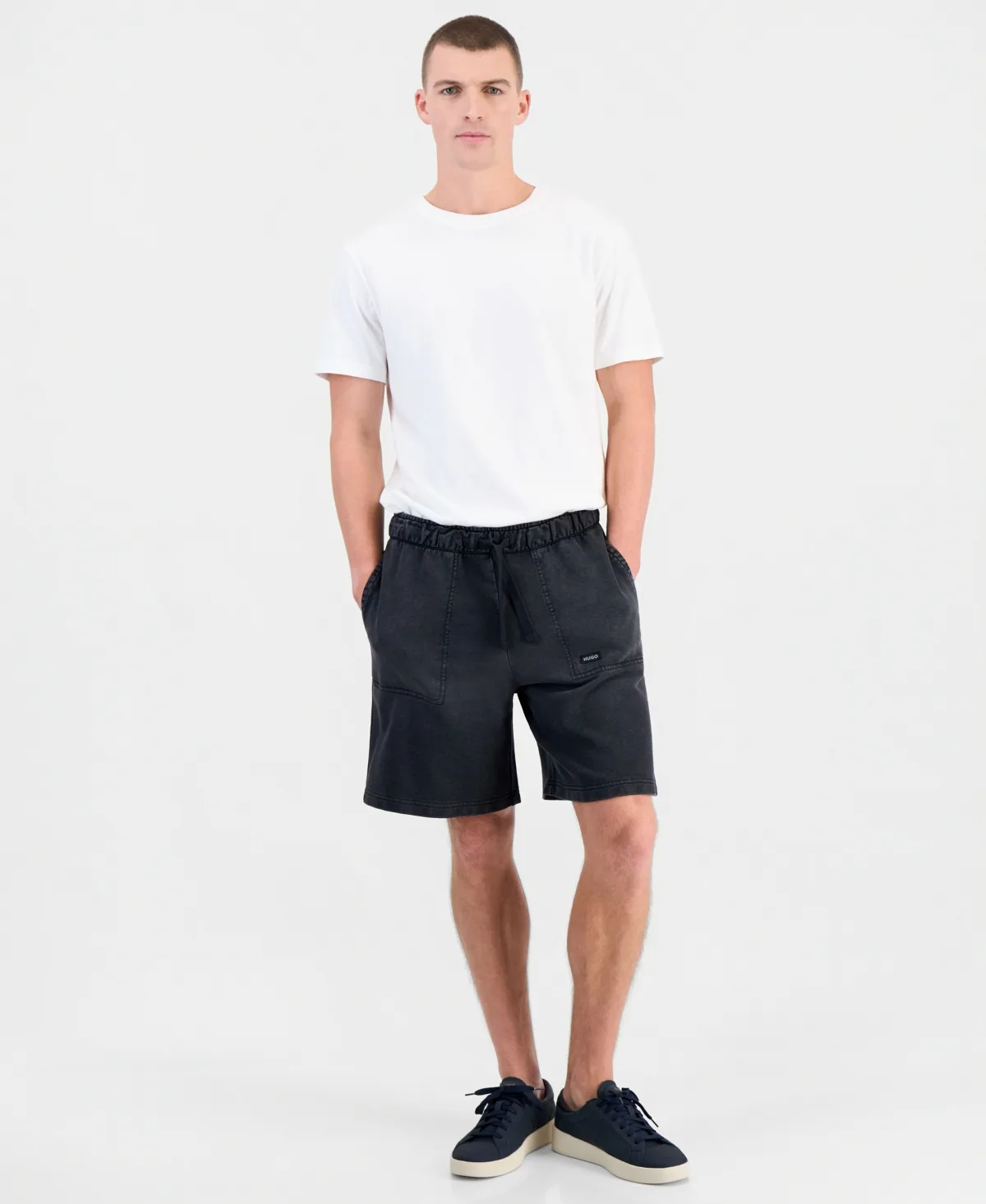 Nemenshort Fatigue-Inspired Washed Regular-Fit Shorts, 7" Inseam by Hugo Boss
