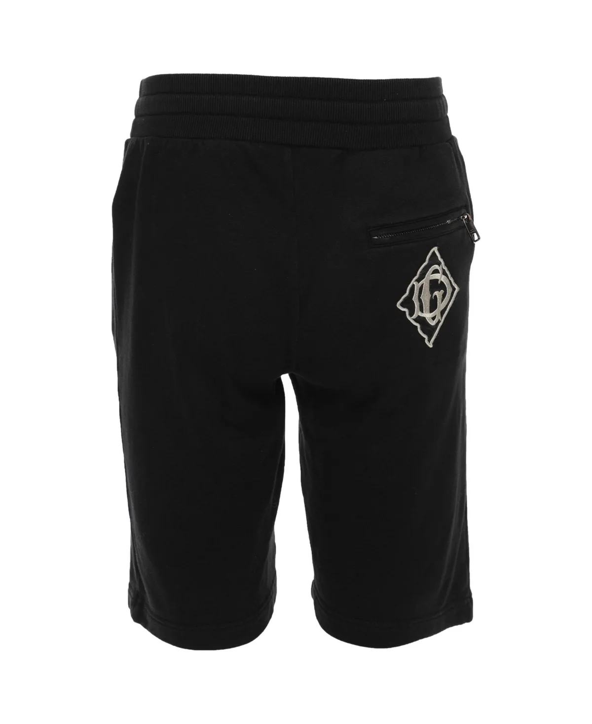 Pre-Owned Dolce & Gabbana Dg Embroidered Knit Sweat Shorts, 10" Inseam by Dolce & Gabbana