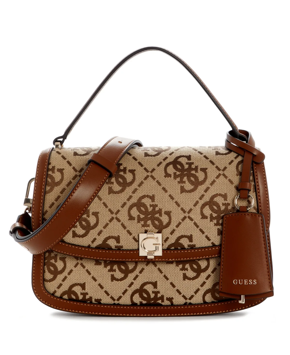 Audrey Logo Small Flap Crossbody Handbag by GUESS