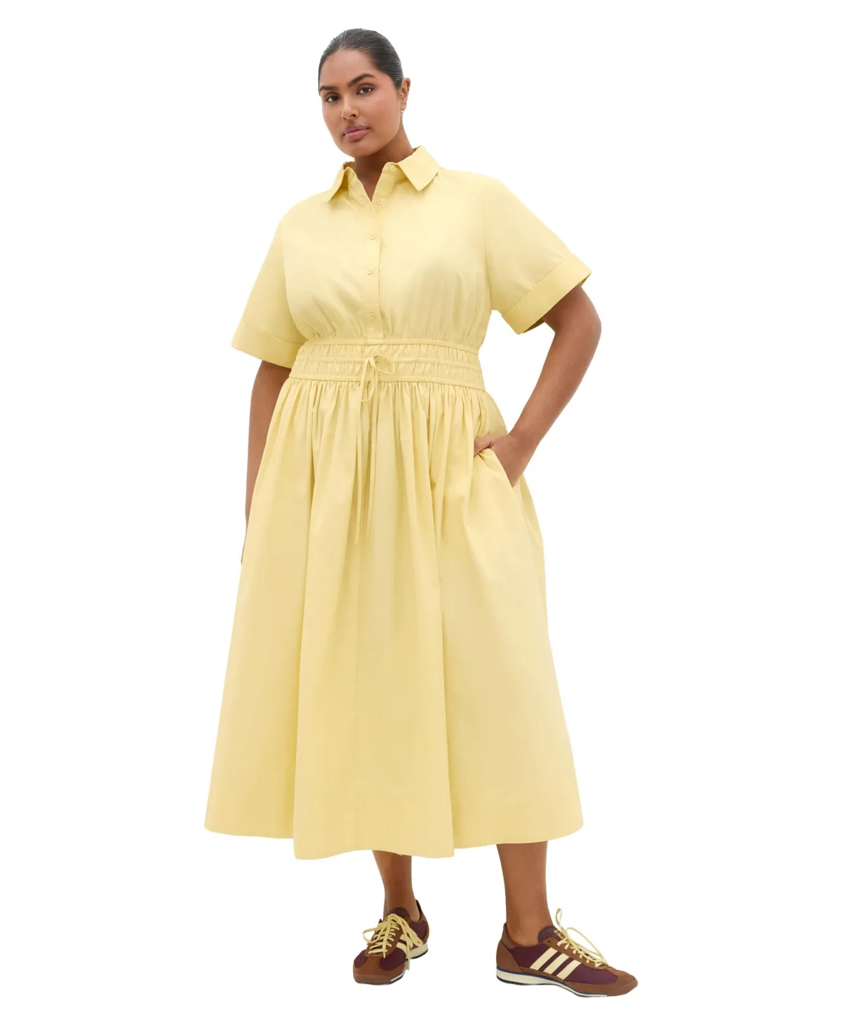 Lana Midi Shirt Dress by City Chic