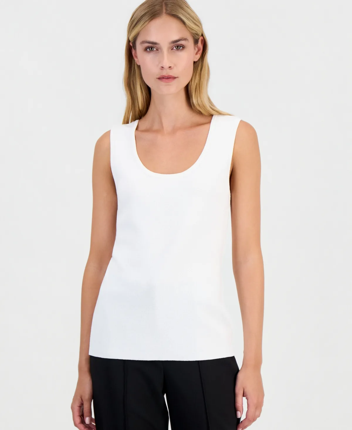 Scoop-Neck Sleeveless Top by Tahari
