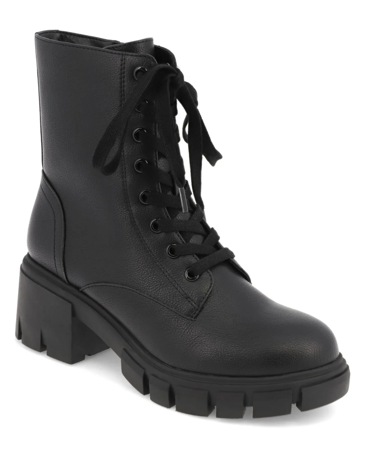 Aldana Lace-Up Combat Booties by Mia