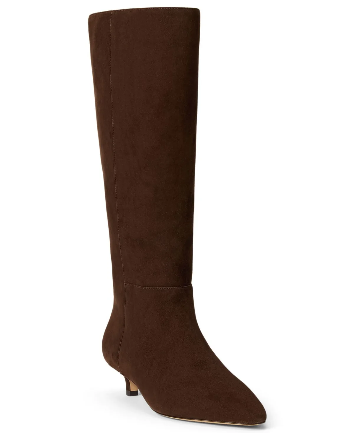 Francesca Wide Tall Boots - Chestnut Brown Suede by Ralph Lauren