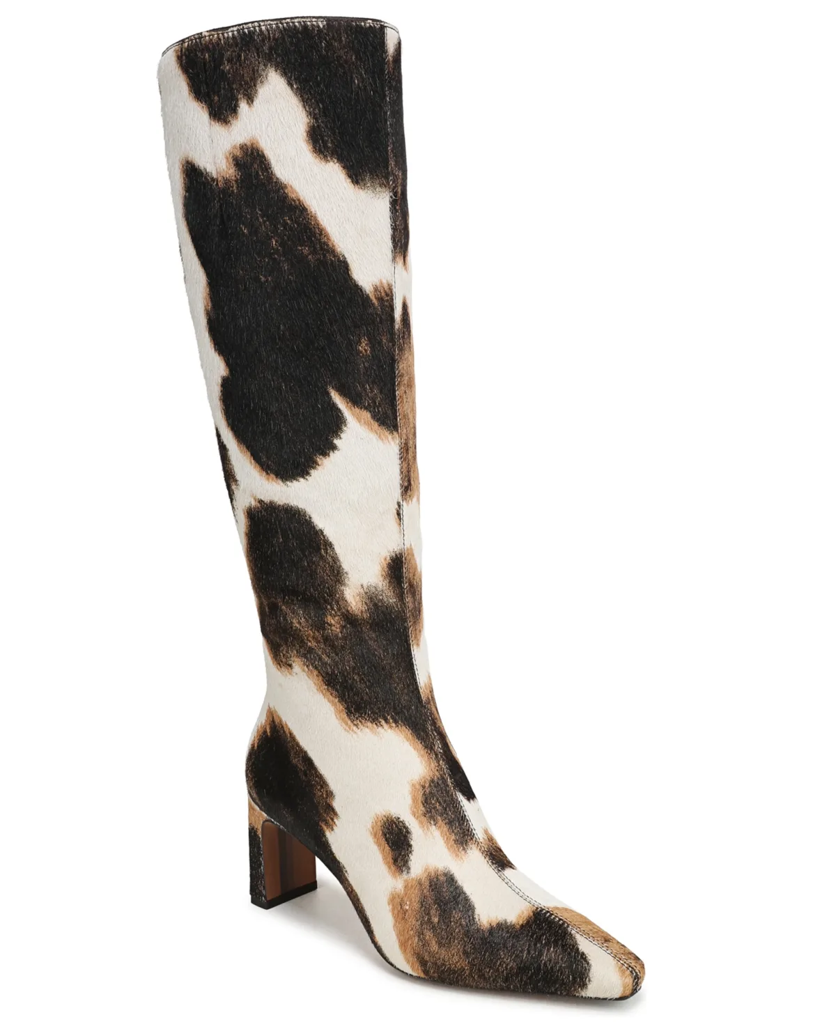 Sylvia Wide-Calf Dress Boots - Cow Print Brahma Hair by Sam Edelman