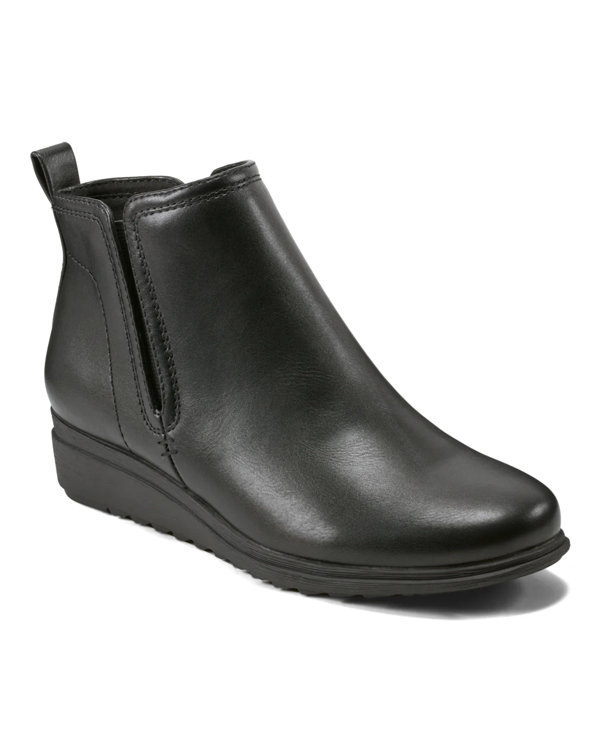 Yuna Round Toe Casual Wedge Booties by Easy Spirit