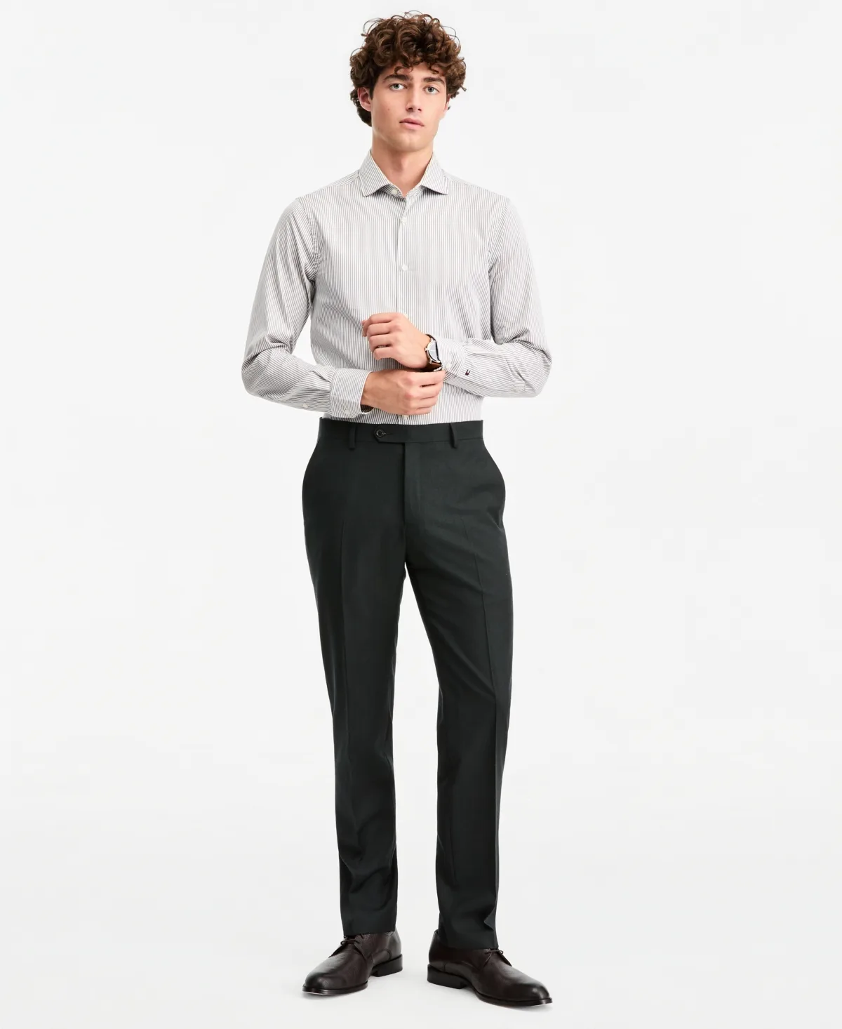 Modern-Fit Flannel Suit Pants by Tommy Hilfiger