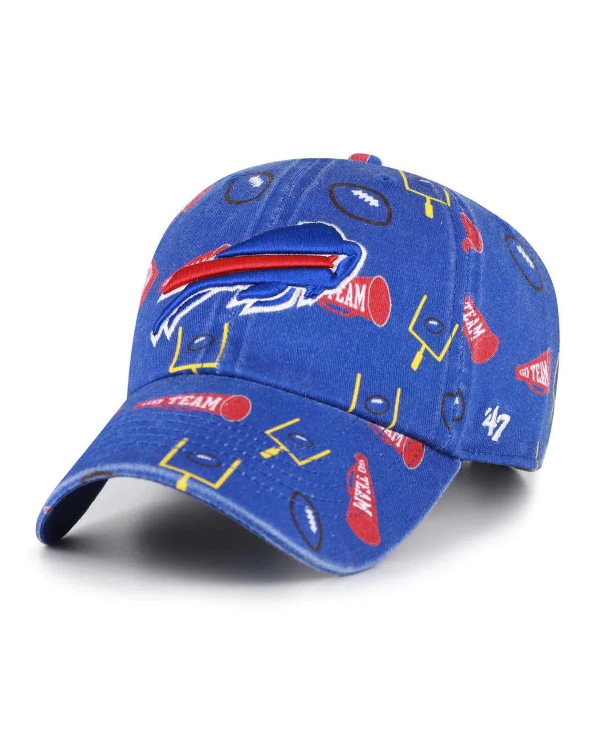 Buffalo Bills Stomping Ground Clean Up Six-Panel Adjustable Hat by 47 Brand