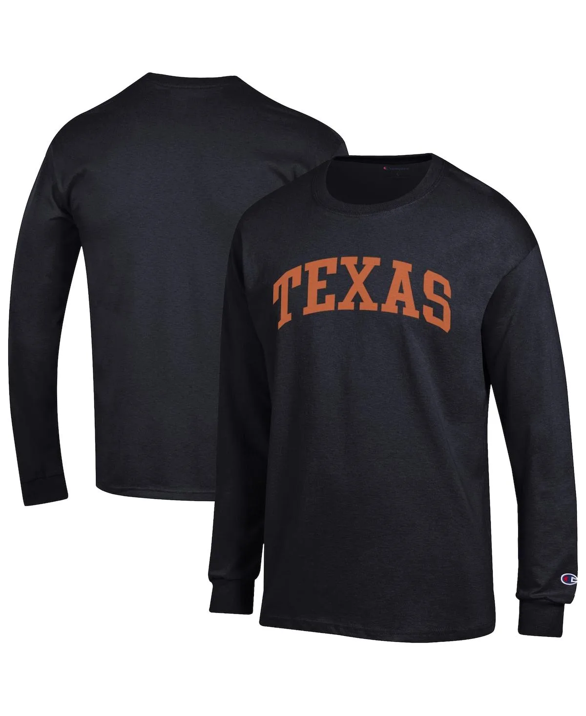 Texas Longhorns Basic Arch Long Sleeve T-Shirt by Champion