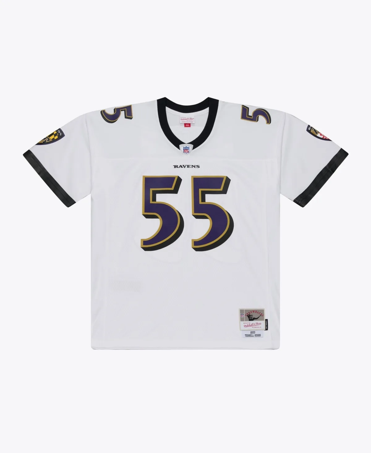 Baltimore Ravens Terrell Suggs Legacy Throwback Replica Player Jersey by Mitchell & Ness