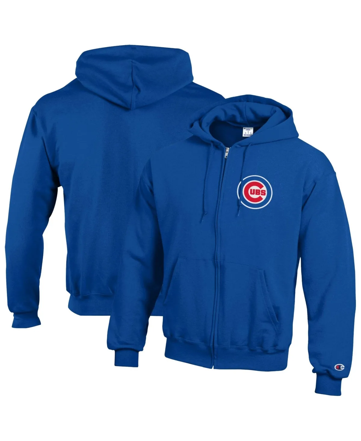 Chicago Cubs Power Blend Full-Zip Hoodie by Champion