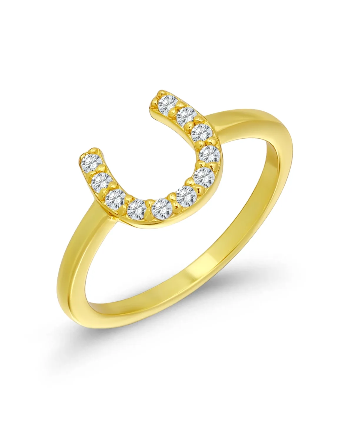 Cubic Zirconia Gold-Tone Pave Open Ring by Macy's