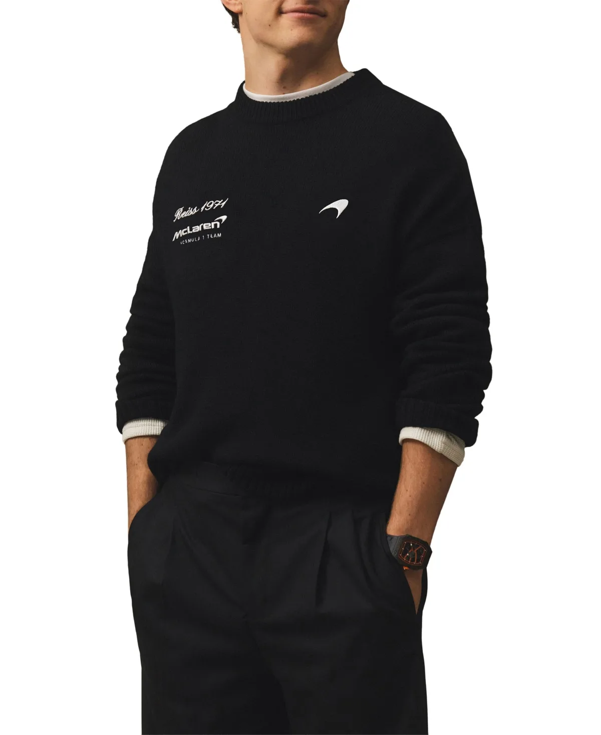 Maddox McLaren Racing Merino Crewneck Sweater by Reiss