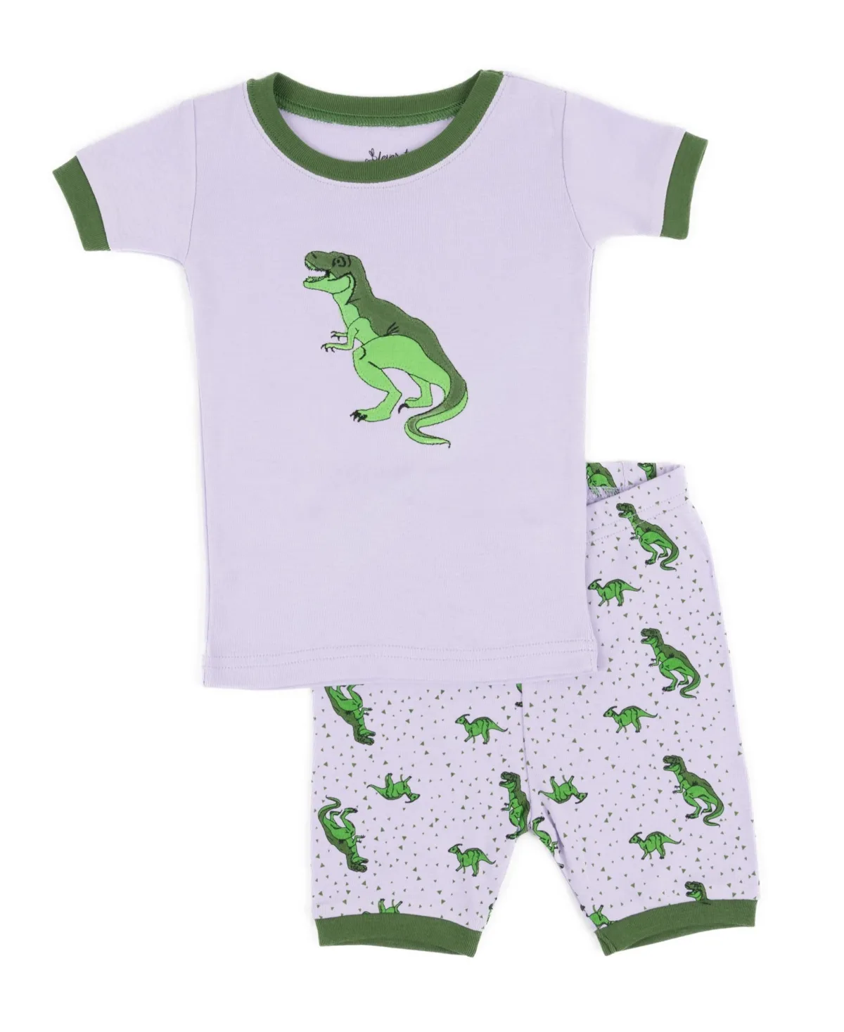 Novelty 2-Piece Cotton Short Sleeve Pajamas by Leveret