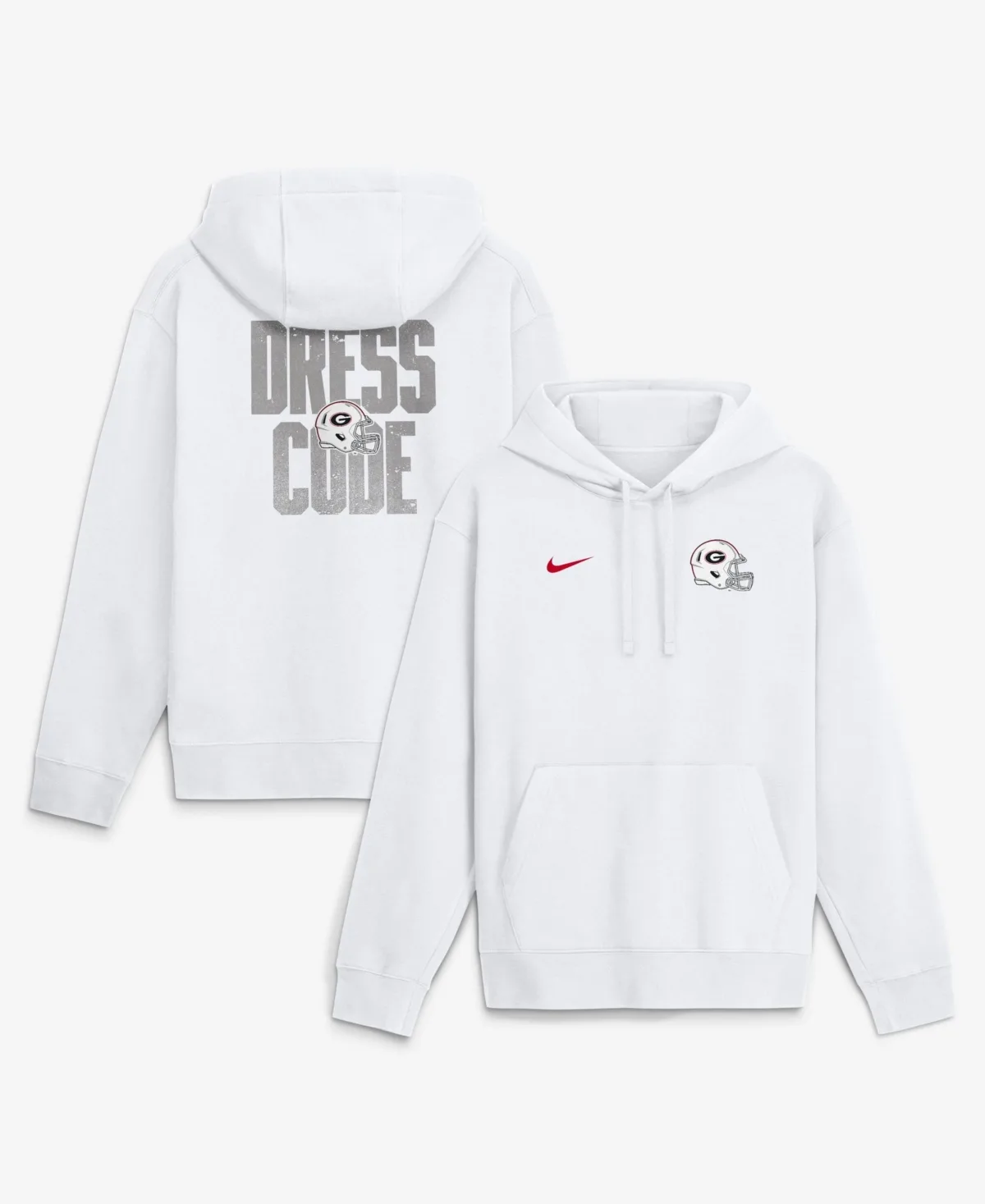 Georgia Bulldogs Whiteout Dress Code Graphic Fleece Hoodie by Nike