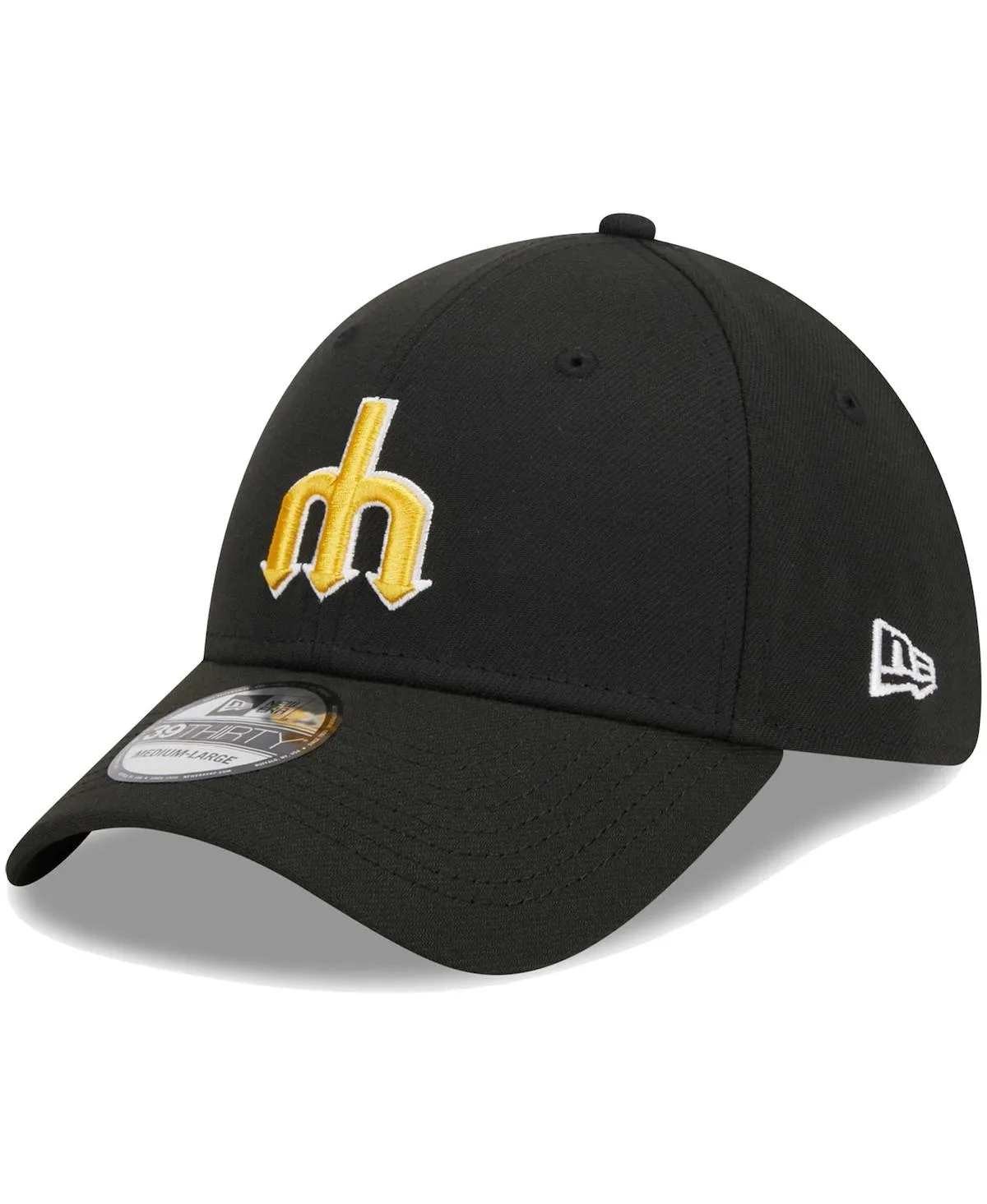 Seattle Mariners Logo 39THIRTY Flex Hat by New Era