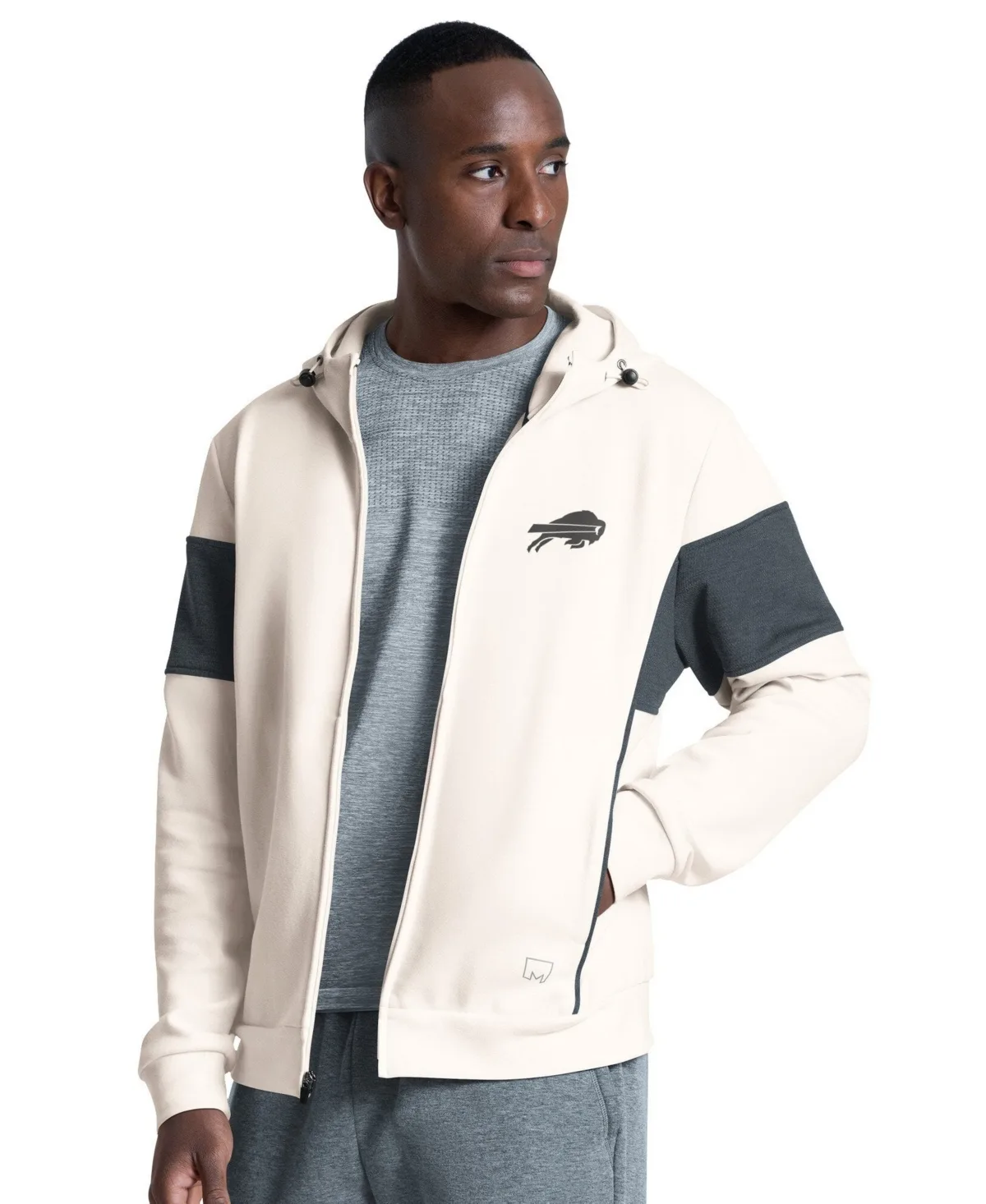 Msx by Michael Strahan Buffalo Bills Competition Full-Zip Tri-Blend Hoodie by Msx by Michael Strahan