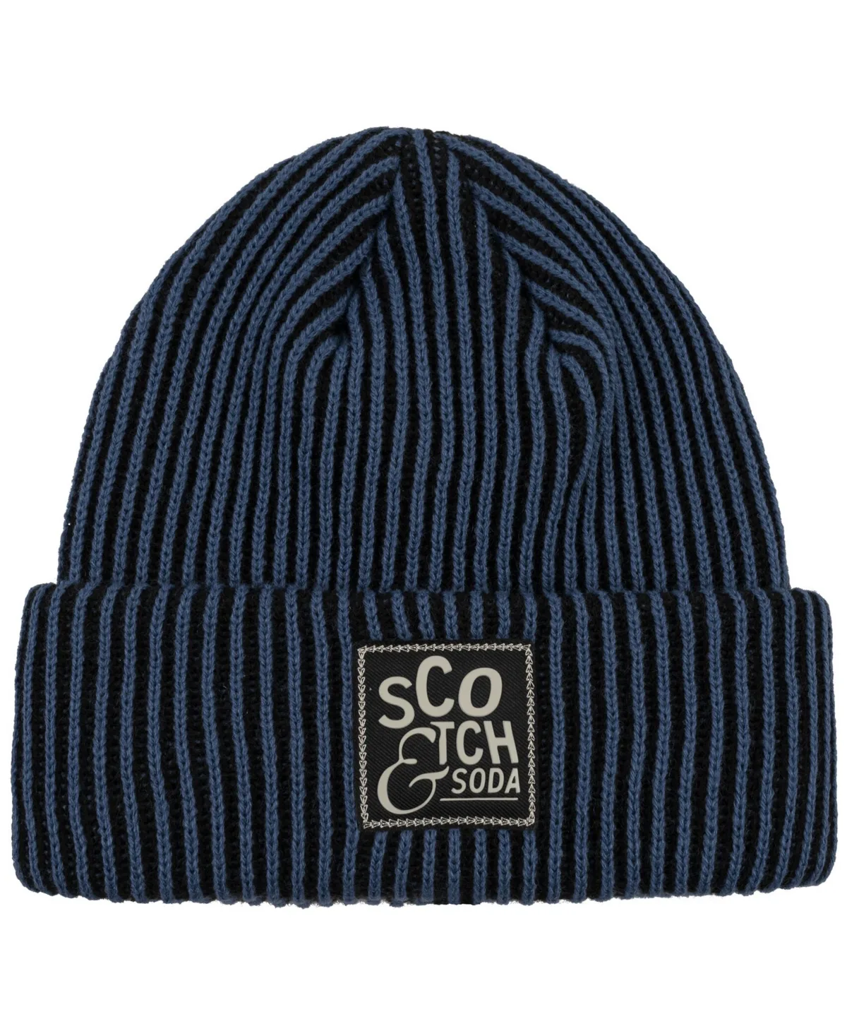 Two-Tone Double Cuff Knit Beanie by Scotch & Soda