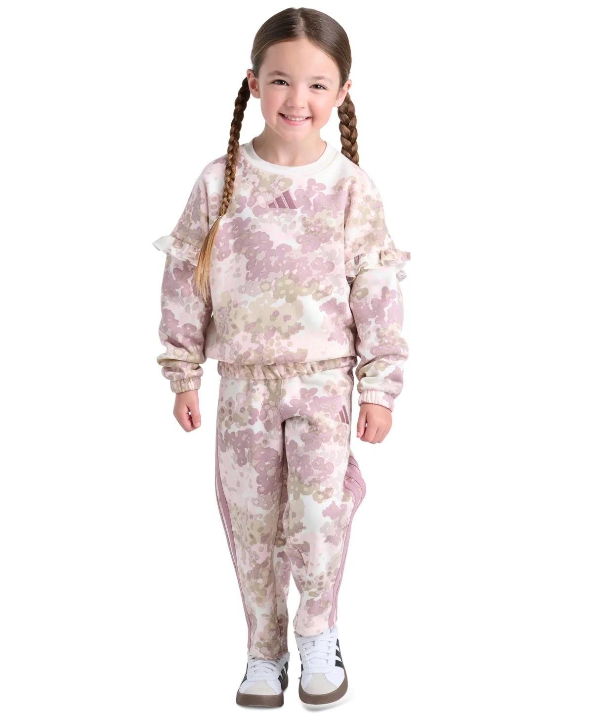 Long-Sleeve Sweatshirt and Pants, 2-Piece Set by adidas