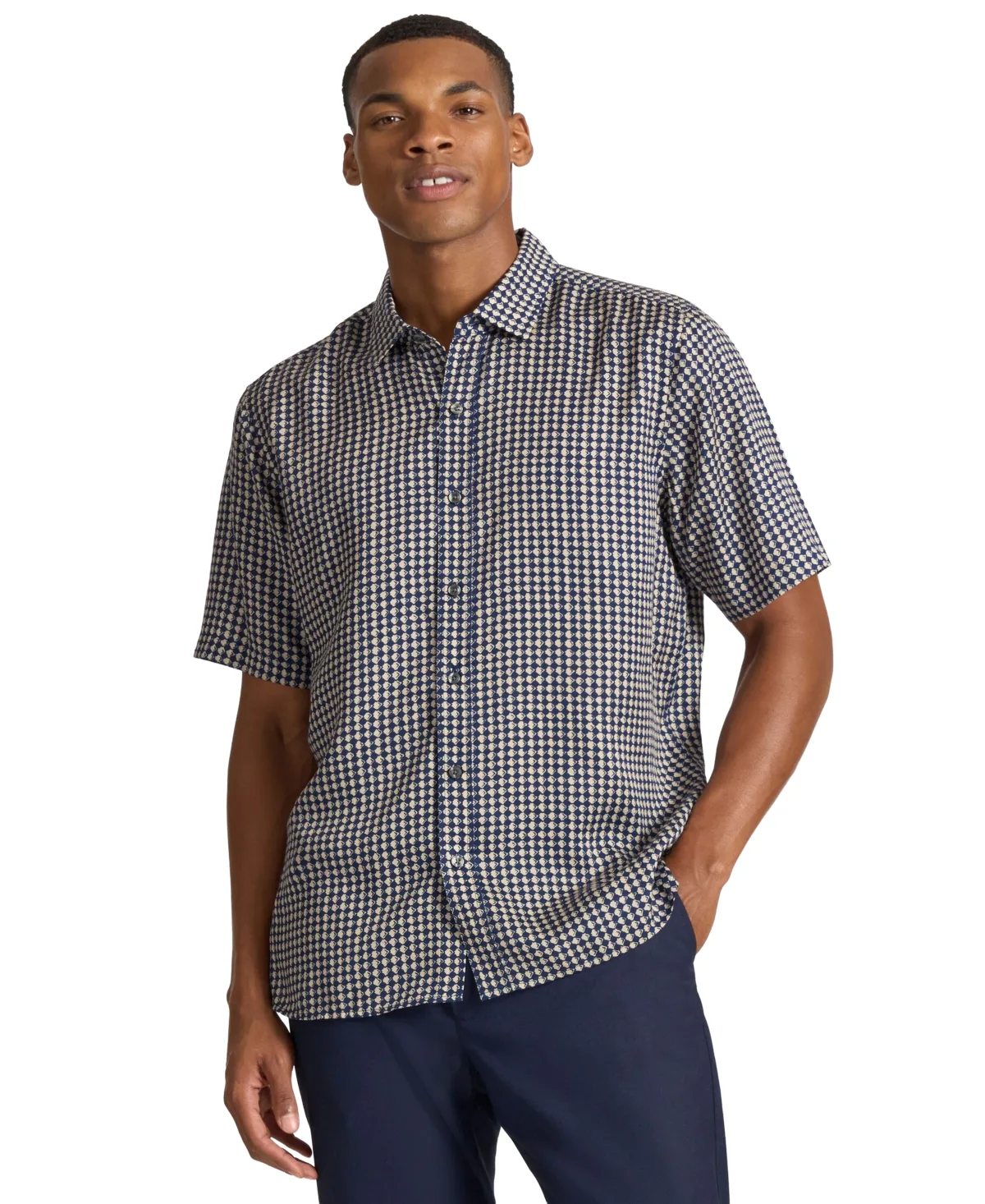Ted by Ted Baker Kilbourn Printed Classic-Fit Short-Sleeve Shirt by Ted Baker
