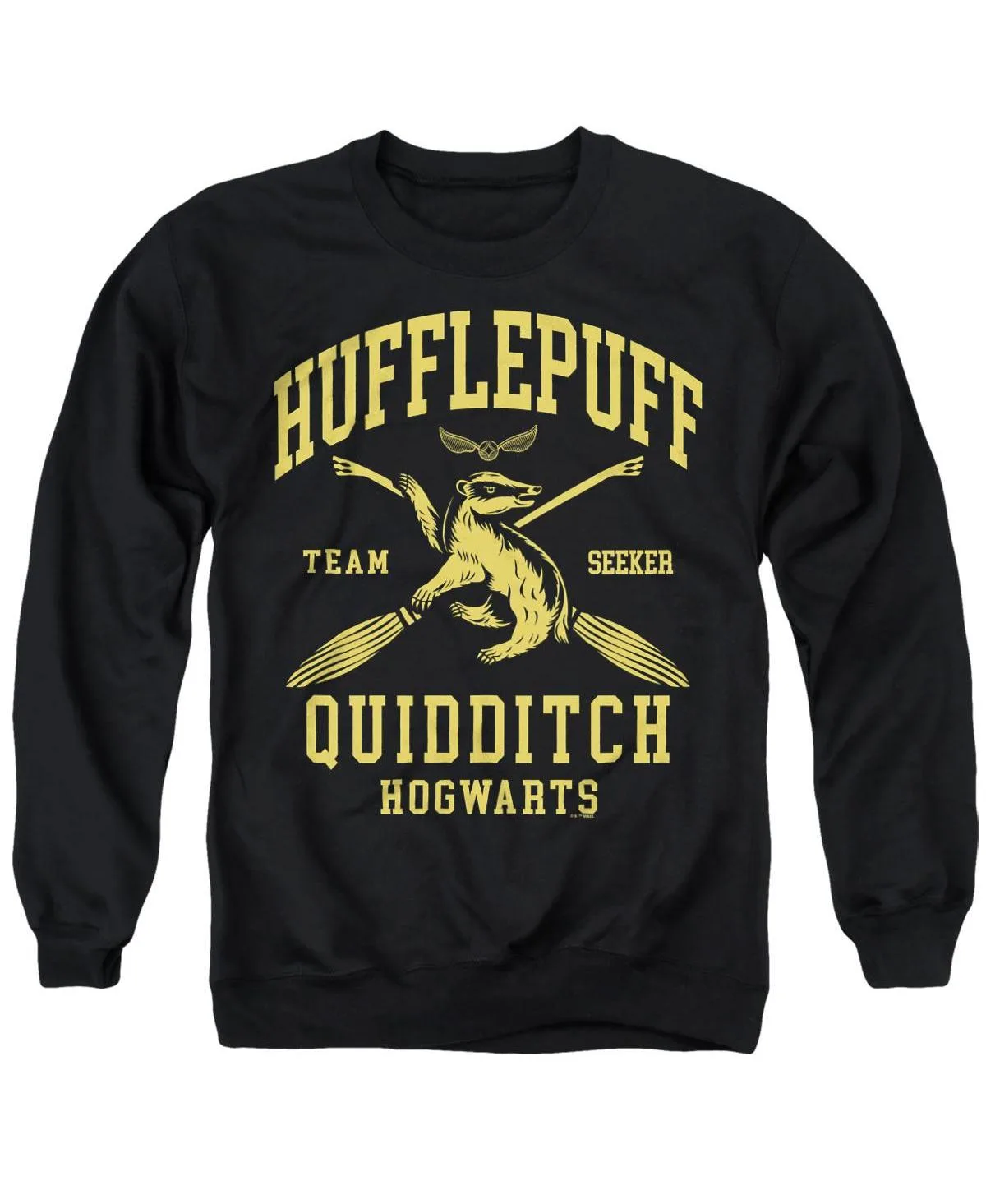 Harry Potter Hufflepuff Quidditch Arch Crewneck Sweatshirt by Harry Potter