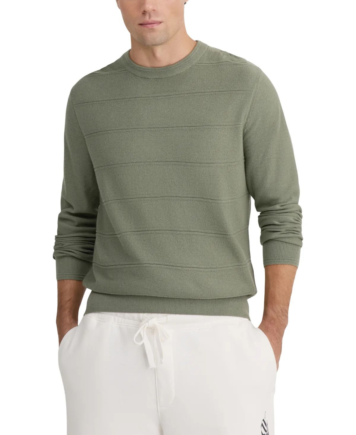 Classic-Fit Textured Crewneck Sweater by Nautica